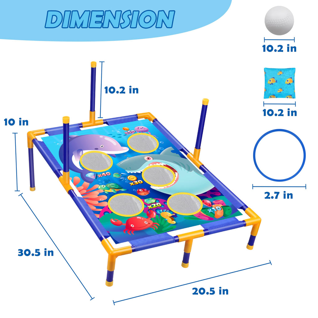 Animal Bean Bag Toss Game Toy Outdoor Toss Game, Family Party Party Supplies for Kids, Gift for Boys Birthday or Christmas for Toddlers Ages 3 4 5 6 Year Old