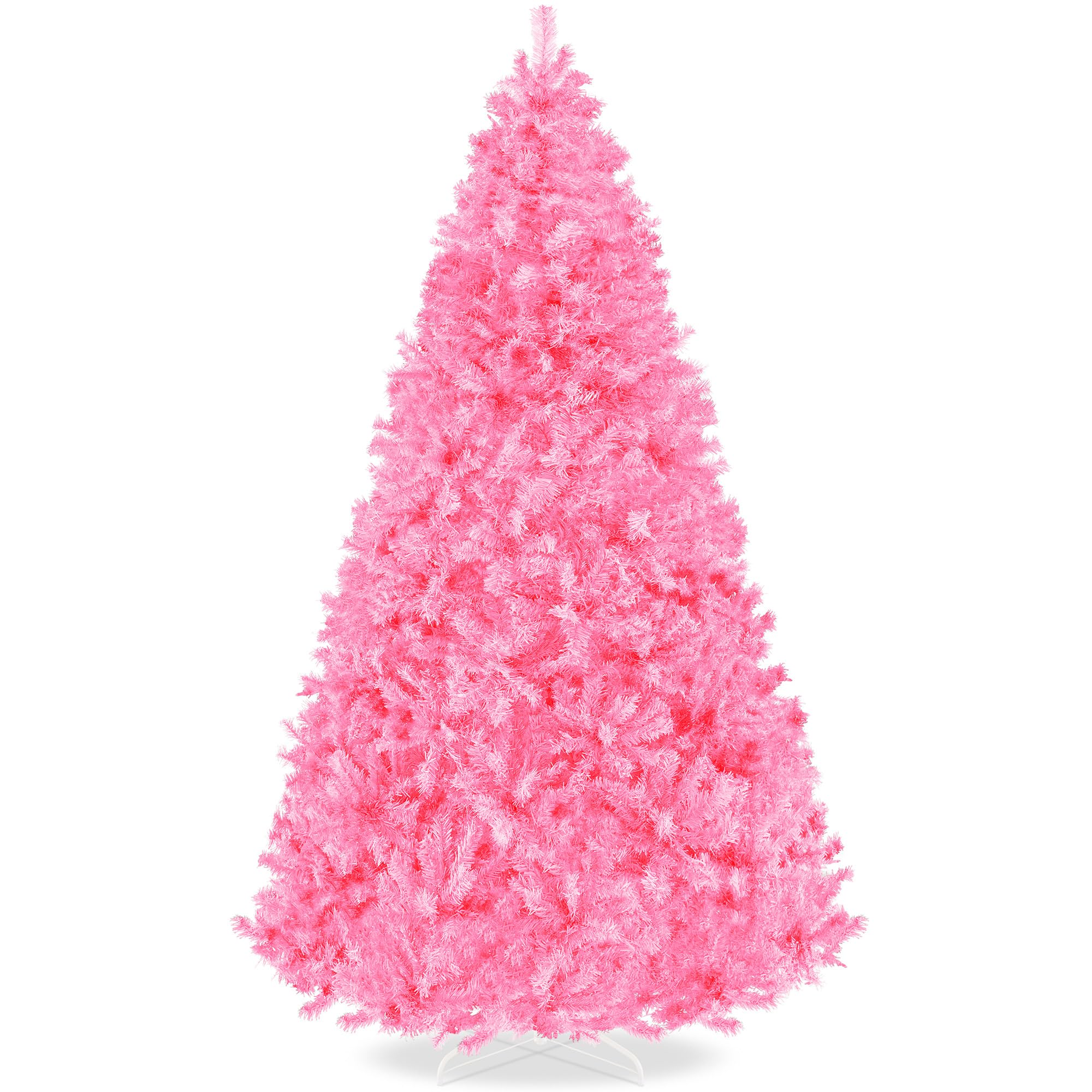 Best Choice Products Artificial Christmas Tree, 6ft Premium Unlit Hinged Design, Dense Branches Realistic Holiday Décor w/Easy Assembly, Base