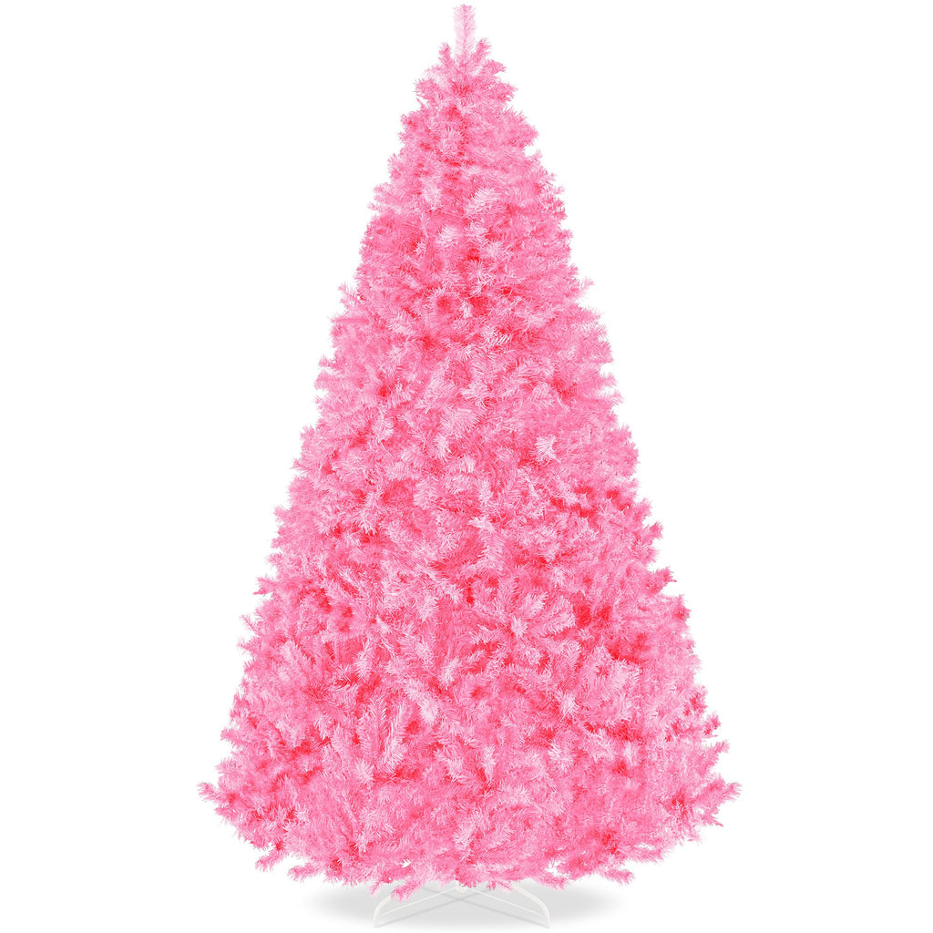 Best Choice Products Artificial Christmas Tree, 6ft Premium Unlit Hinged Design, Dense Branches Realistic Holiday Décor w/Easy Assembly, Base