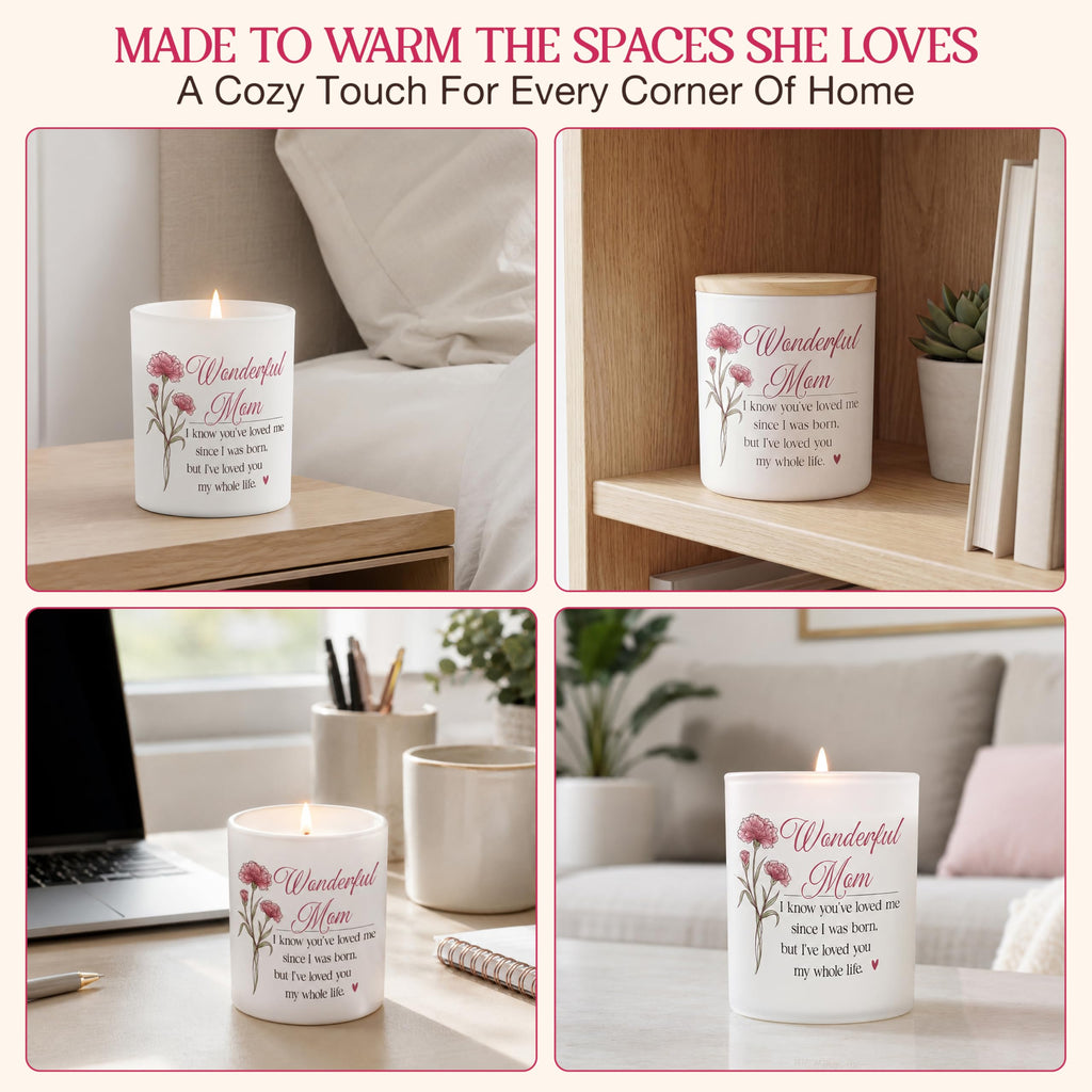 TEEZWONDER Mothers Day Gifts for Mom from Daughter Son - Favorite Child Vanilla Lavender Candle 10 oz - Dad Mom Birthday Gifts, Funny Gift for Grandma Grandpa, Scented Candles for Men Women