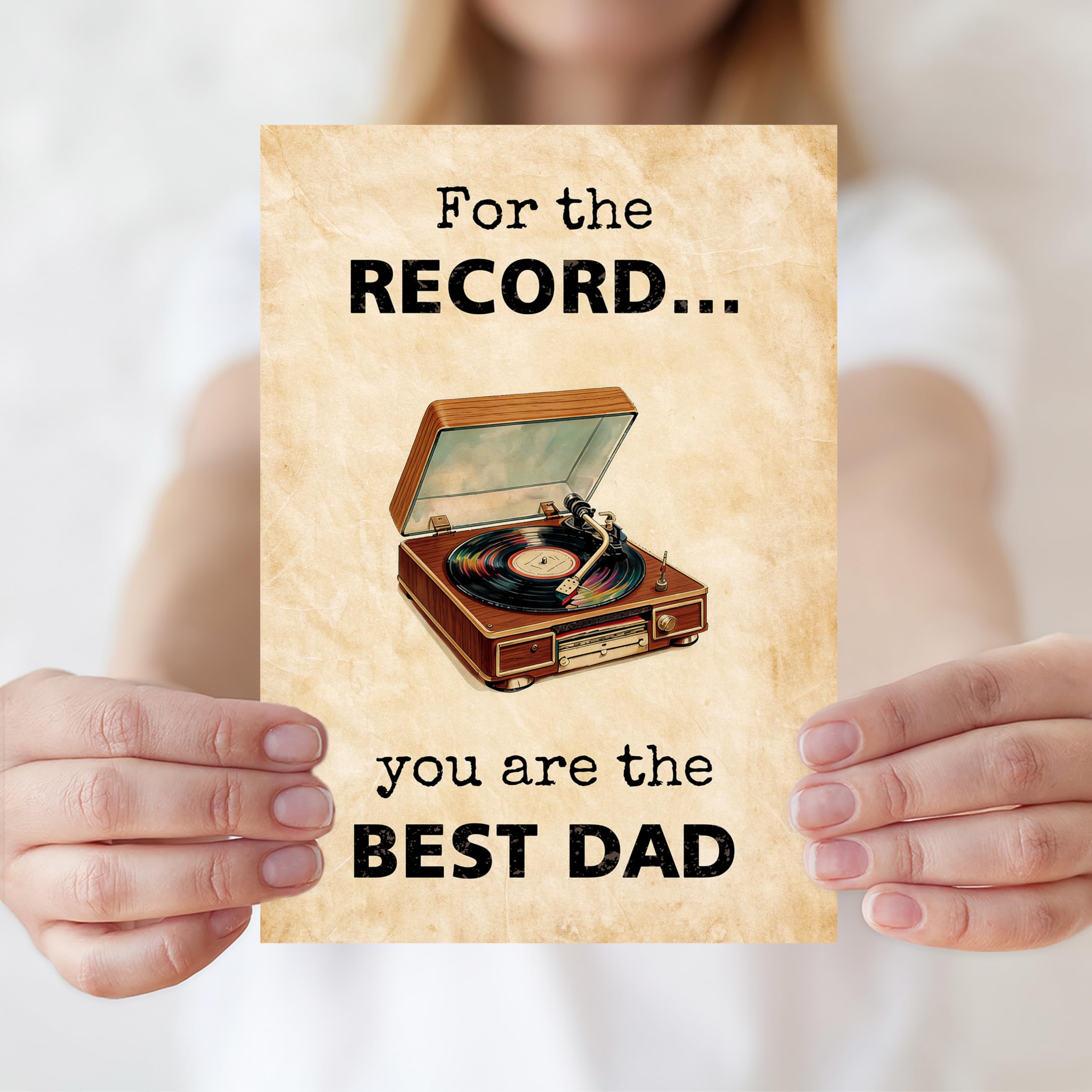 IDU Fathers Day Card, Funny Fathers Day Cards Gifts Decorations for Dad from Daughter, Happy Father's Day Cards Gifts Ideas with Envelope, Cute Humor Like Father Like Daughter Card