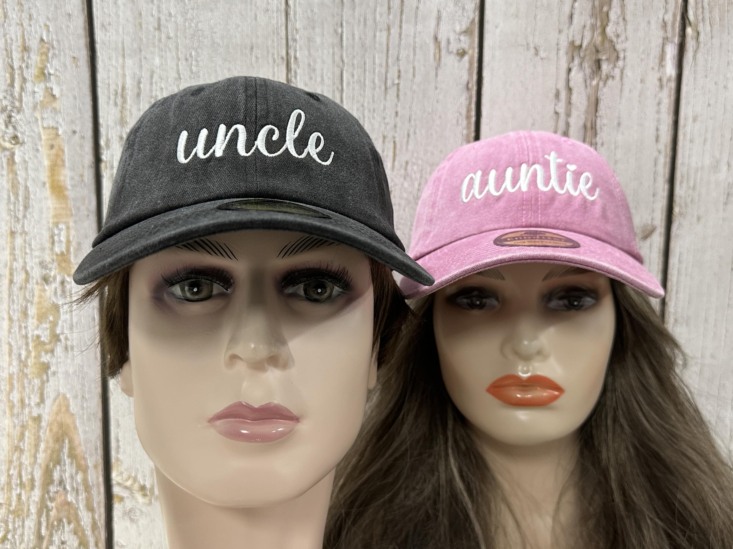 Embroidered Hats for Uncle Auntie Grandpa Grandma Mama Mini