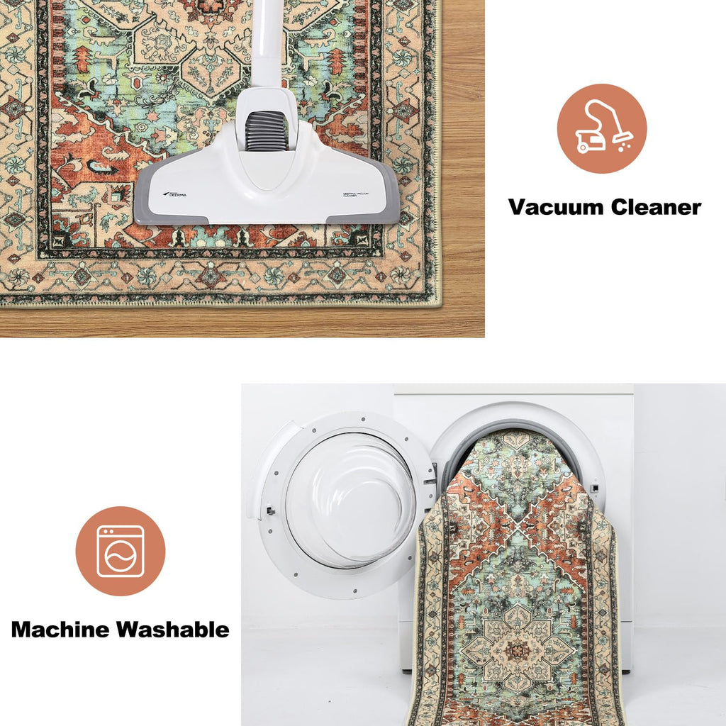 Yamaziot Christmas Kitchen Rugs Sets of 3, Non Slip Kitchen Mats for Floor with Rubber Backing, Holiday Christmas Snowflake Runner Rug Decor Home Decorations for Kitchen, Laundry Room, Hallway
