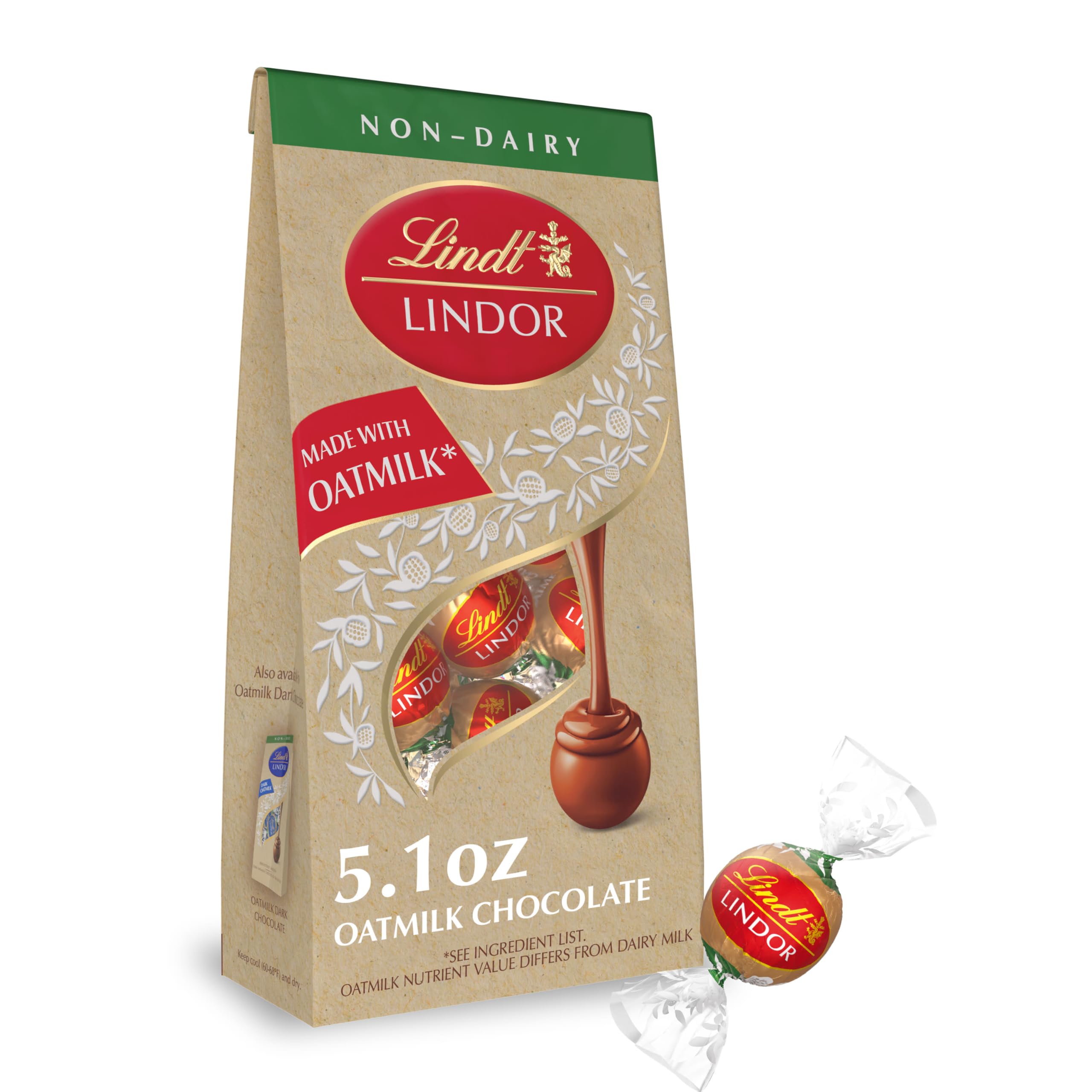 Lindt LINDOR Holiday Snickerdoodle White Chocolate Candy Truffles with Smooth, Melting Truffle Center, 8.5 oz. Bag