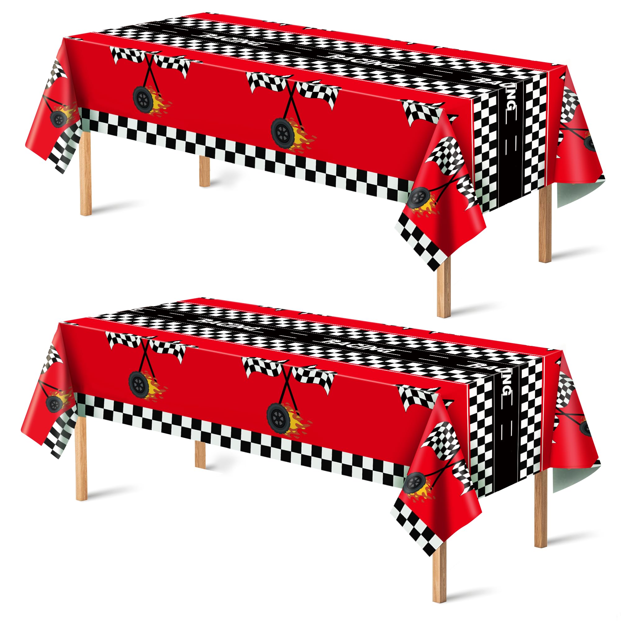OHOME 4th of July Decorations - Red White and Blue Tablecloth for 250th Anniversary American USA Merchandise - Fourth of July Accessories for Home Outdoor | Patriotic American Flag Party Favors,2 Pack