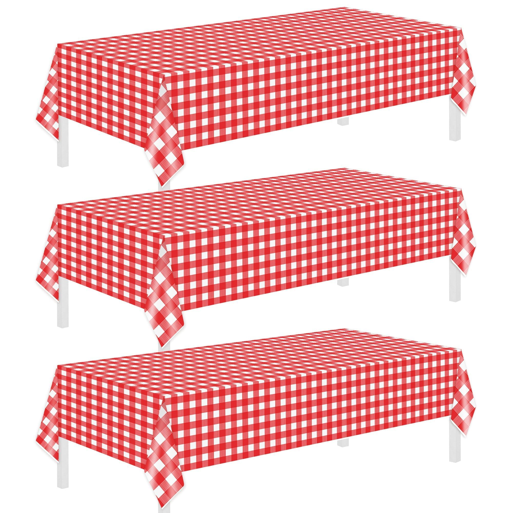 Childom 3 Pack St Patricks Day Decorations,St Patricks Day Table Cloths for Rectangle Tables,54" x 108" Disposable Plastic Tablecloths for St. Patrick's Day,Home,Kitchen,Picnic,Parties,Spring Decors