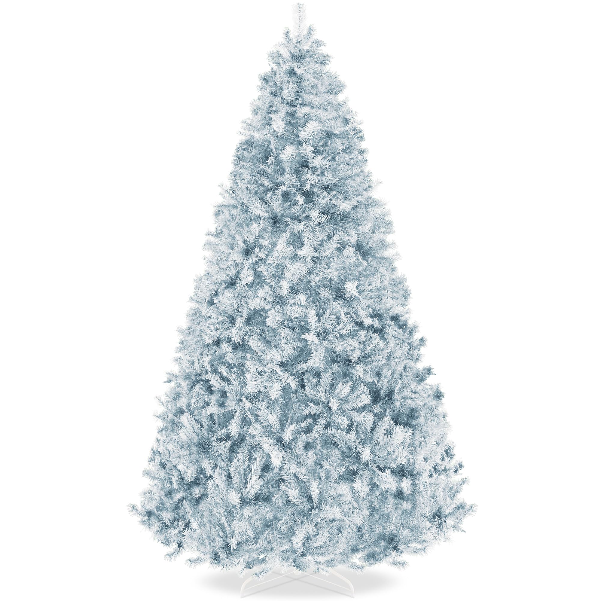Best Choice Products Artificial Christmas Tree, 6ft Premium Unlit Hinged Design, Dense Branches Realistic Holiday Décor w/Easy Assembly, Base