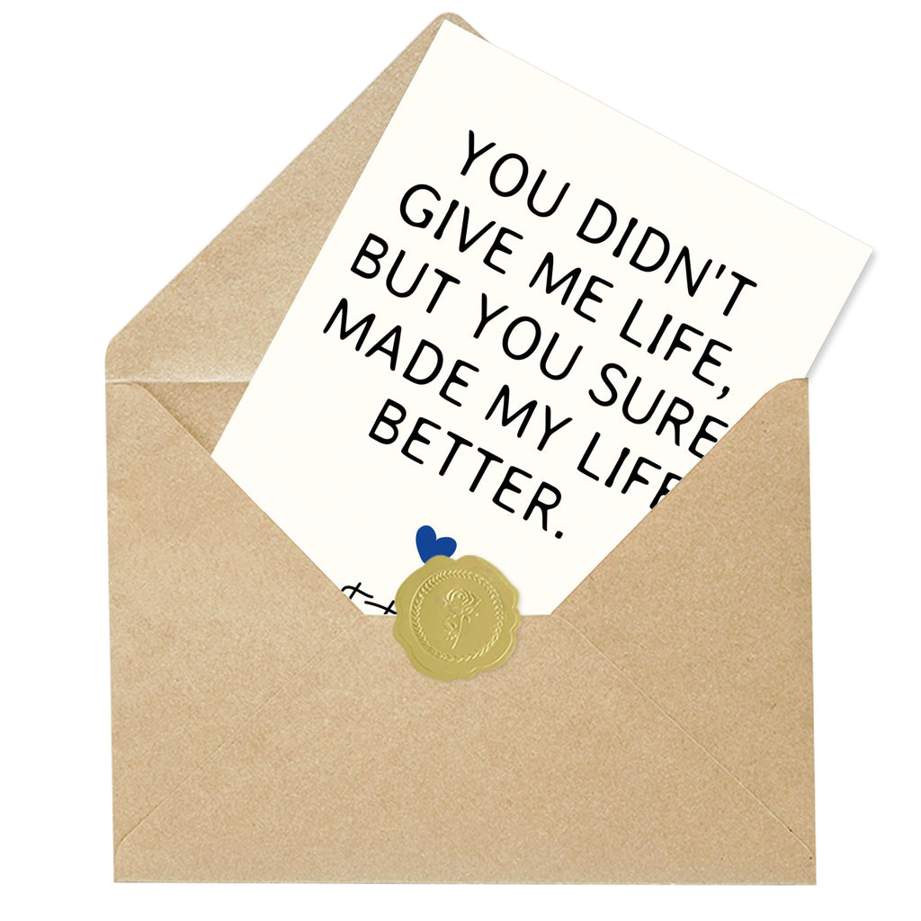 IDU Fathers Day Card, Funny Fathers Day Cards Gifts Decorations for Dad from Daughter, Happy Father's Day Cards Gifts Ideas with Envelope, Cute Humor Like Father Like Daughter Card