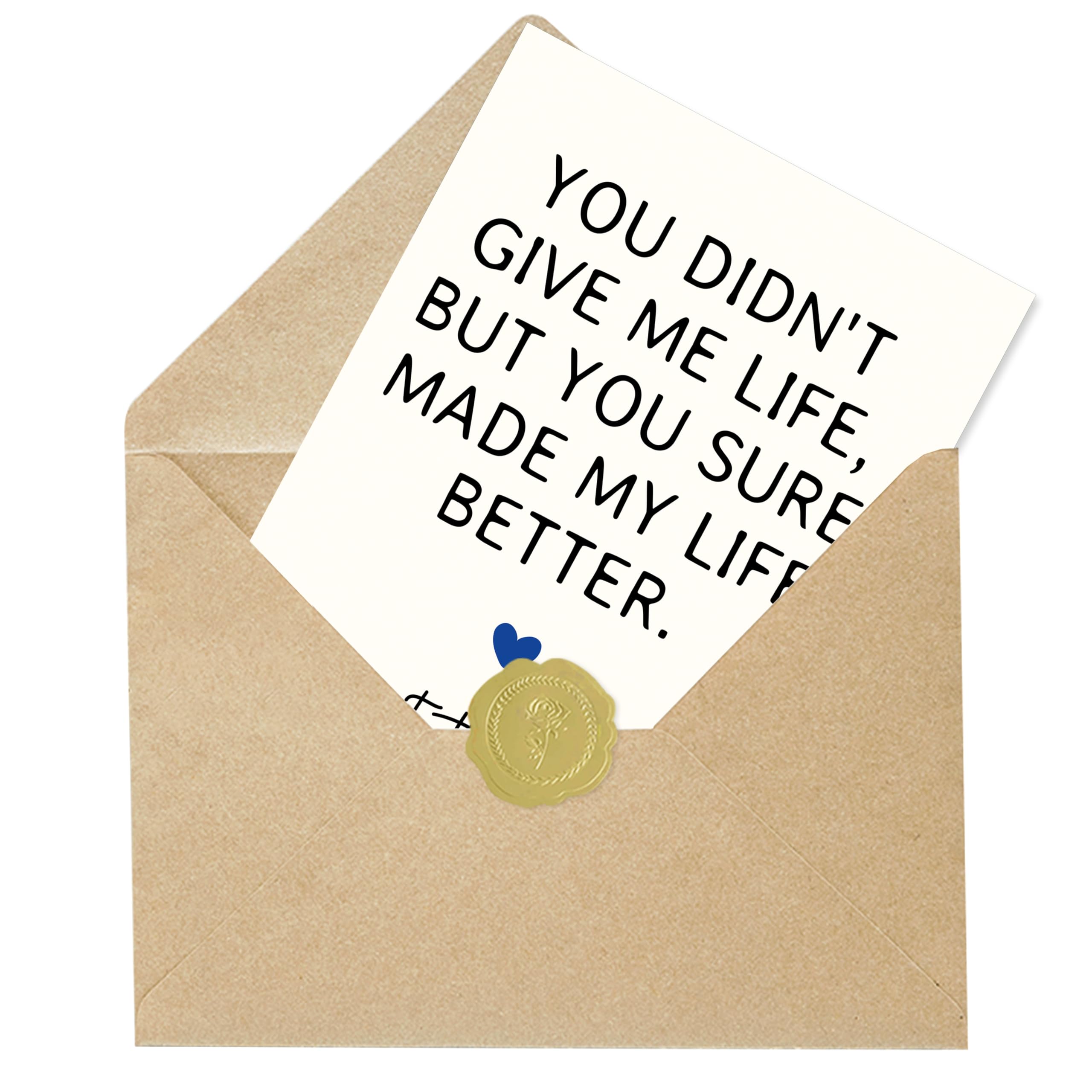 IDU Fathers Day Card, Funny Fathers Day Cards Gifts Decorations for Dad from Daughter, Happy Father's Day Cards Gifts Ideas with Envelope, Cute Humor Like Father Like Daughter Card