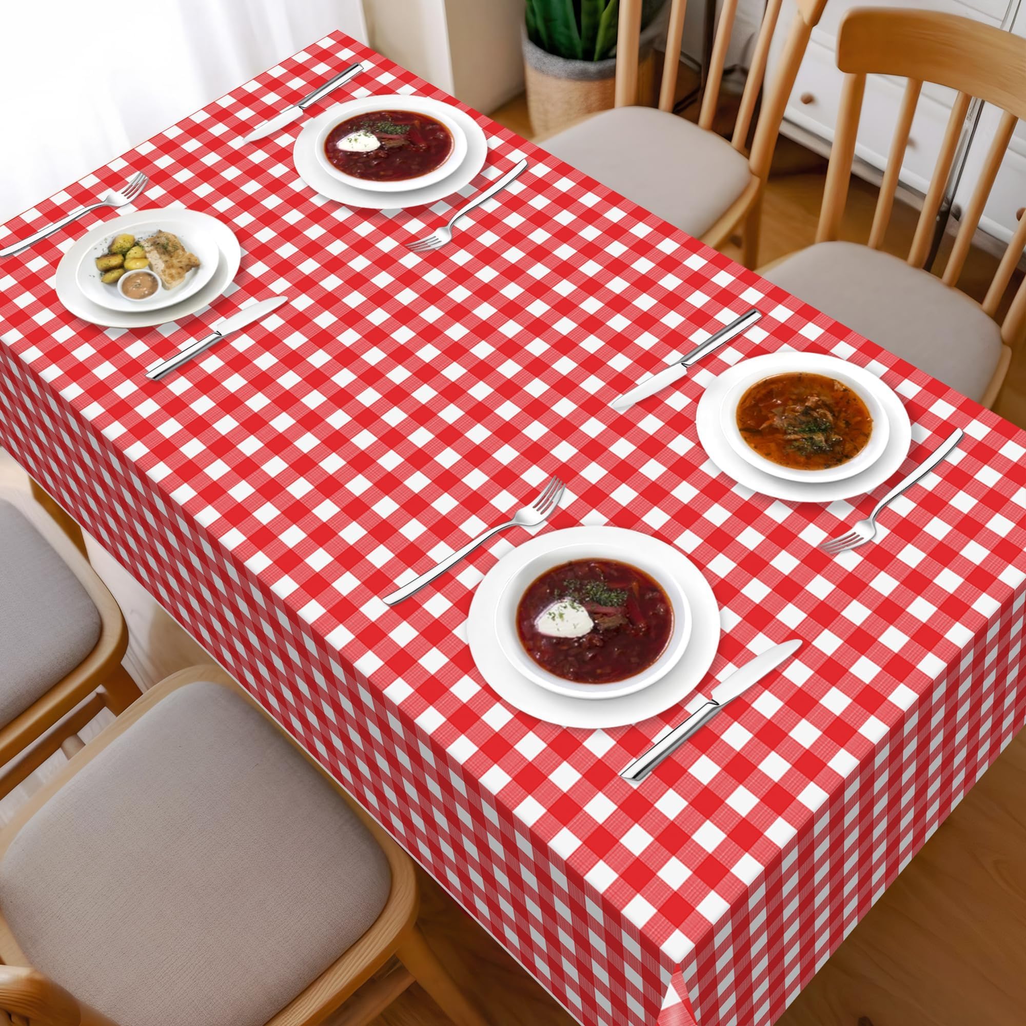 Childom 3 Pack St Patricks Day Decorations,St Patricks Day Table Cloths for Rectangle Tables,54" x 108" Disposable Plastic Tablecloths for St. Patrick's Day,Home,Kitchen,Picnic,Parties,Spring Decors