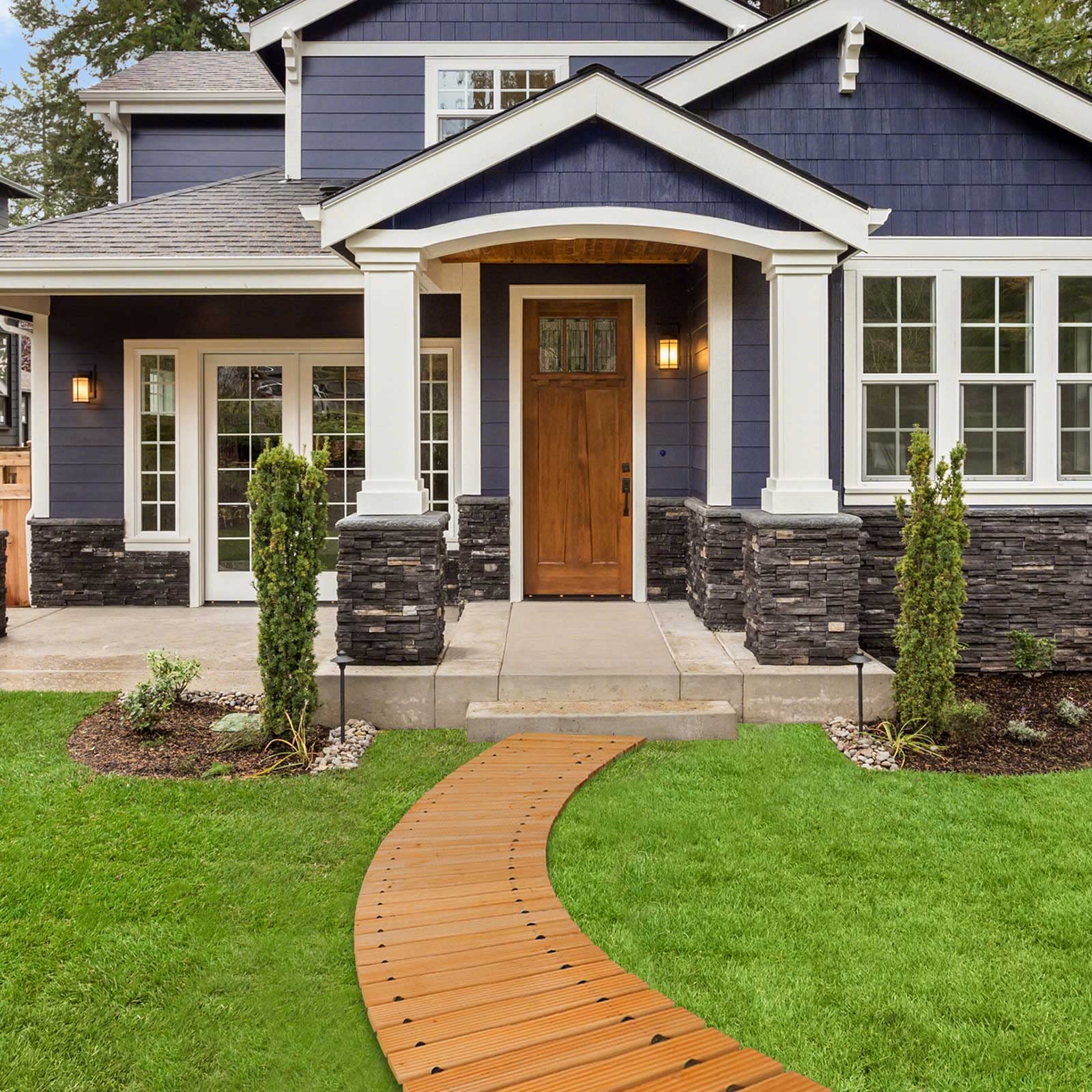 RELIANCER 8' Wooden Garden Pathway,Outdoor Roll Out Cedar Straight Walkway,Patio Path Decorative Garden Boardwalk Walkways,Weather-Resistant Roll Up Beach Wood Road Floor,Wedding Party Pathways