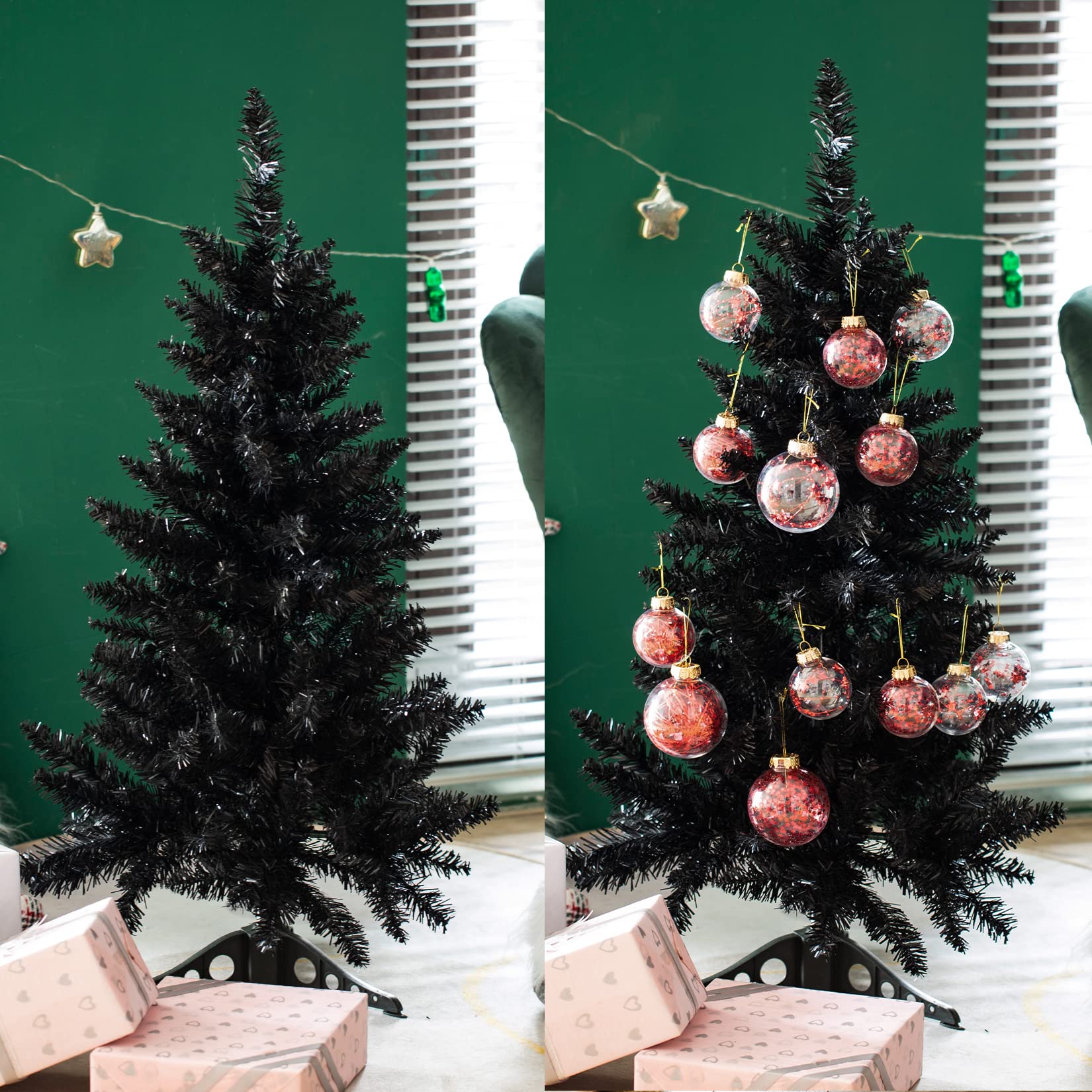 Small Christmas Tree 3FT Artificial Desktop Xmas Tree for Holiday Decor 160 Branch Tips,Green