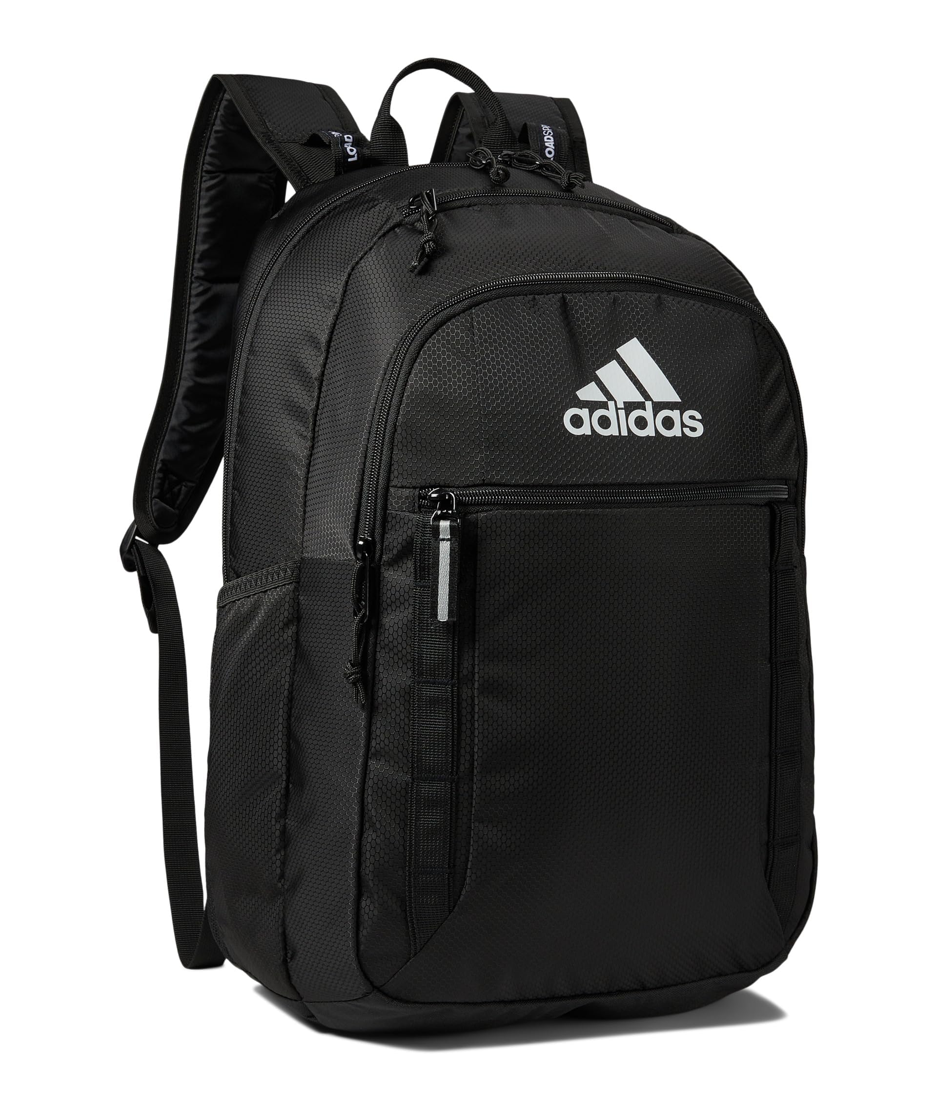 adidas Excel 7 School Backpack for Laptop, Gym and Travel, 34L, Twill White/Black/7.5, OSFA