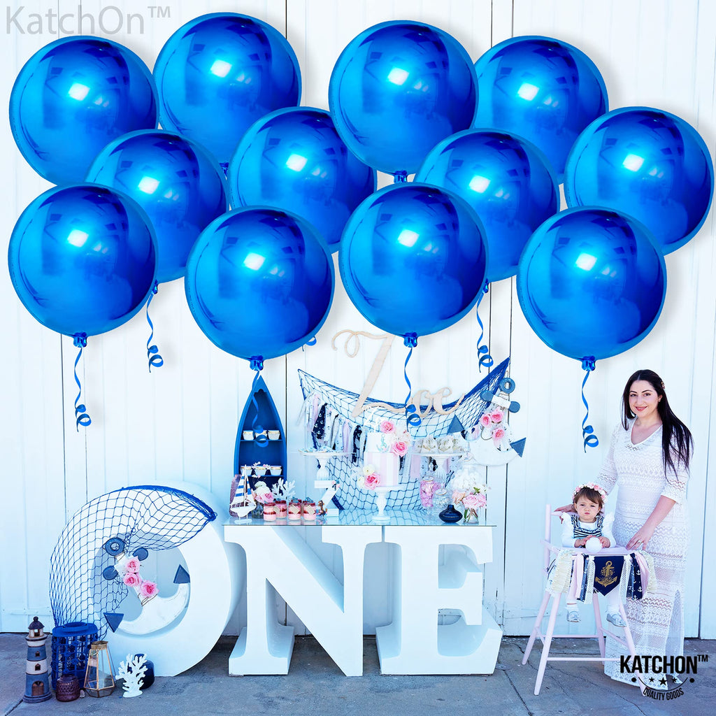 KatchOn, Large Gold Foil Balloons - 22 Inch, Pack of 12 | Gold Balloons for Graduation Decorations 2026 | Mylar Balloons for Anniversary, Wedding, Golden Birthday Party Decorations