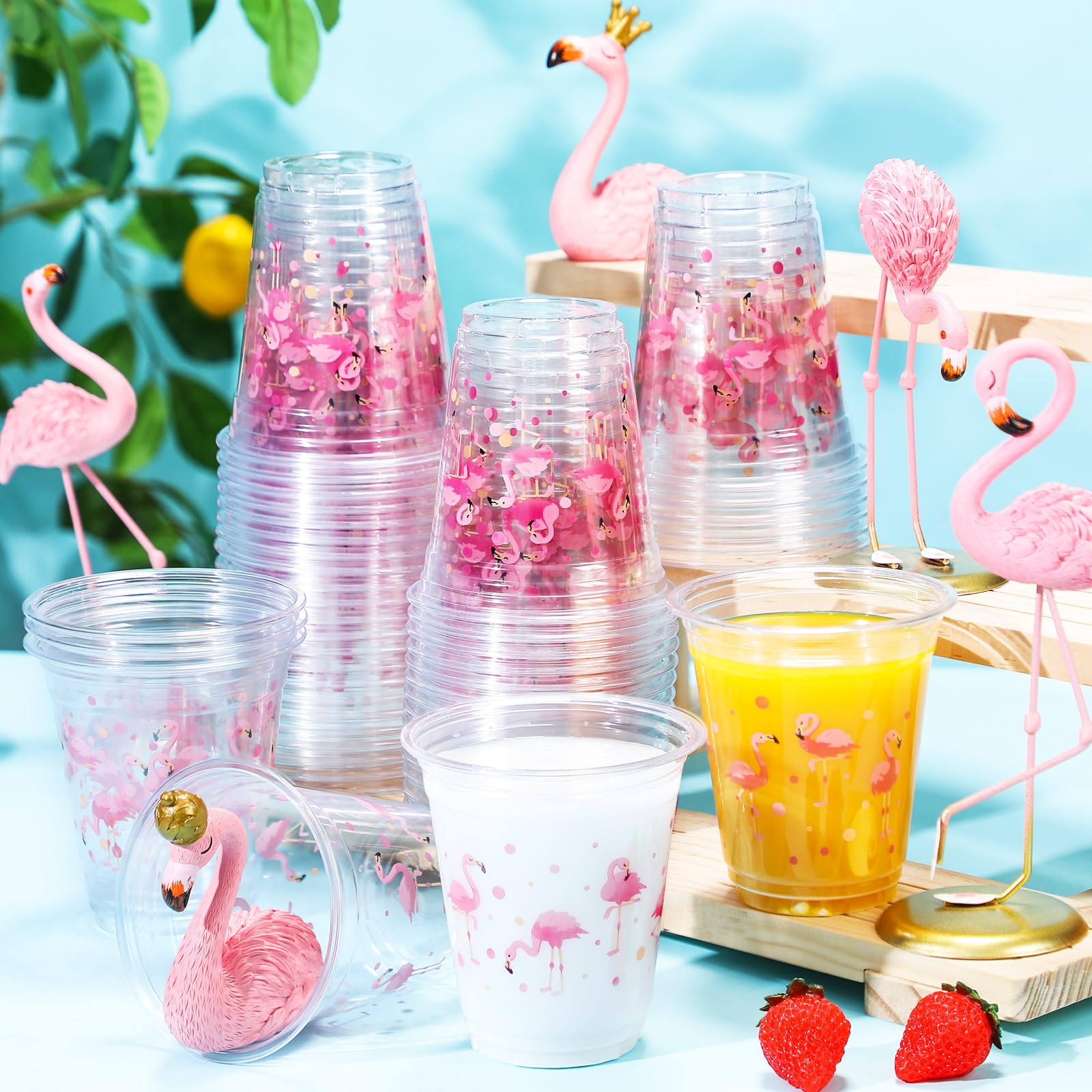 Uiifan 45 Pcs Fall Pumpkin Cups Bulk 16oz Fall Party Supplies Thanksgiving Disposable Plastic Drinking Cups Pumpkin Maple Leaf Decoration for Autumn Harvest Wedding Party Supplies