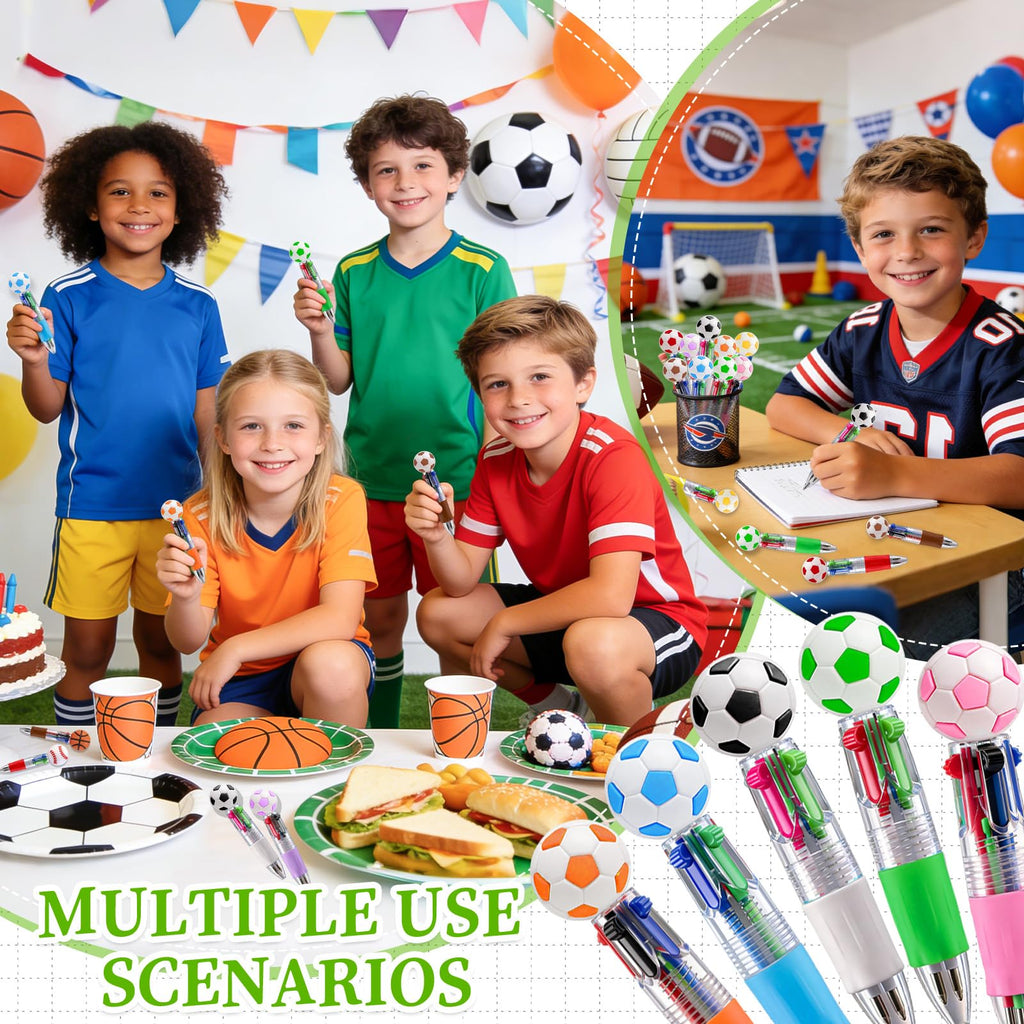 CZWZ 20Pcs Mini Multicolor Pens in One 4-in-1 Cute Pens Bulk for Kids, Fun Kawaii Ballpoint Pens for Birthdays and Children's Party Favors Gifts Teacher School Supplies