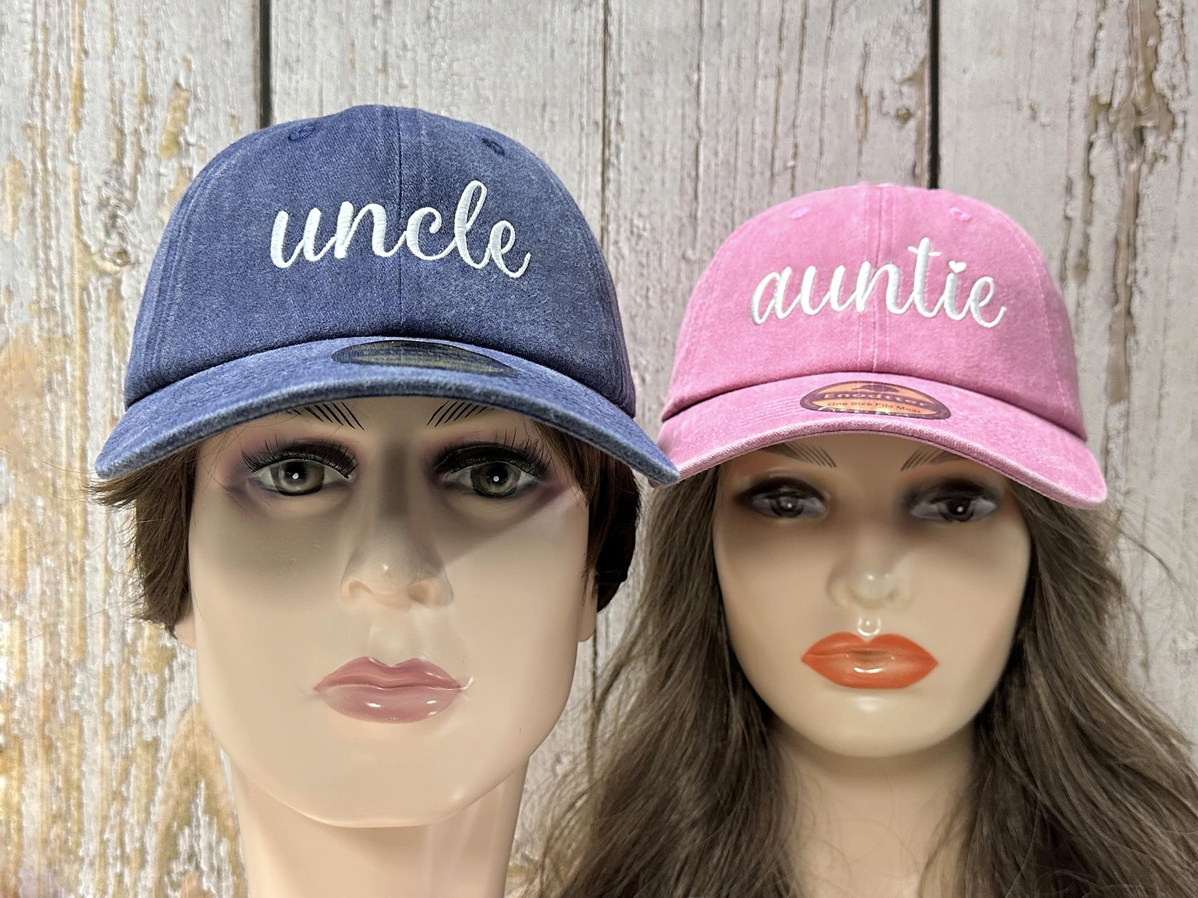 Embroidered Hats for Uncle Auntie Grandpa Grandma Mama Mini