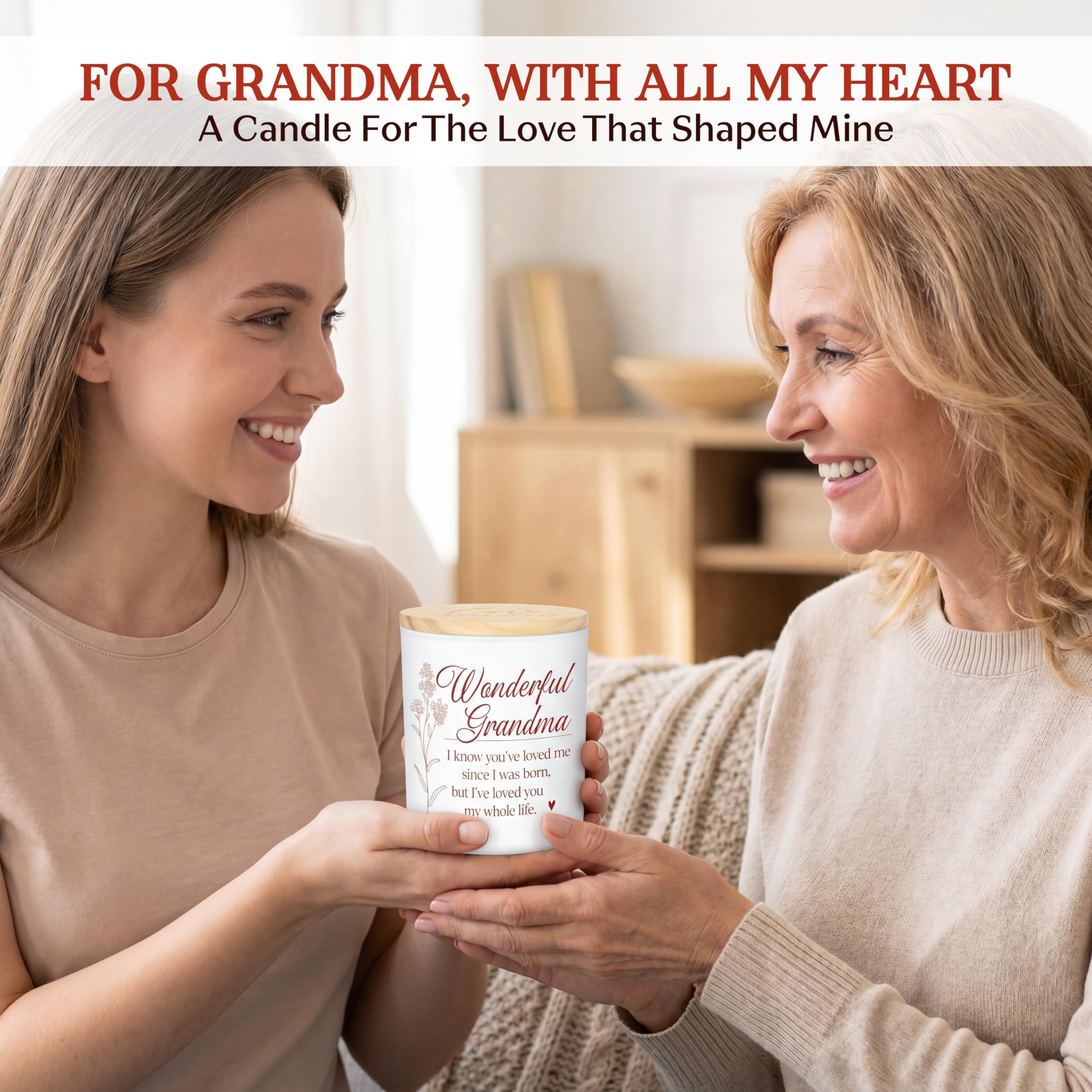 TEEZWONDER Mothers Day Gifts for Mom from Daughter Son - Favorite Child Vanilla Lavender Candle 10 oz - Dad Mom Birthday Gifts, Funny Gift for Grandma Grandpa, Scented Candles for Men Women
