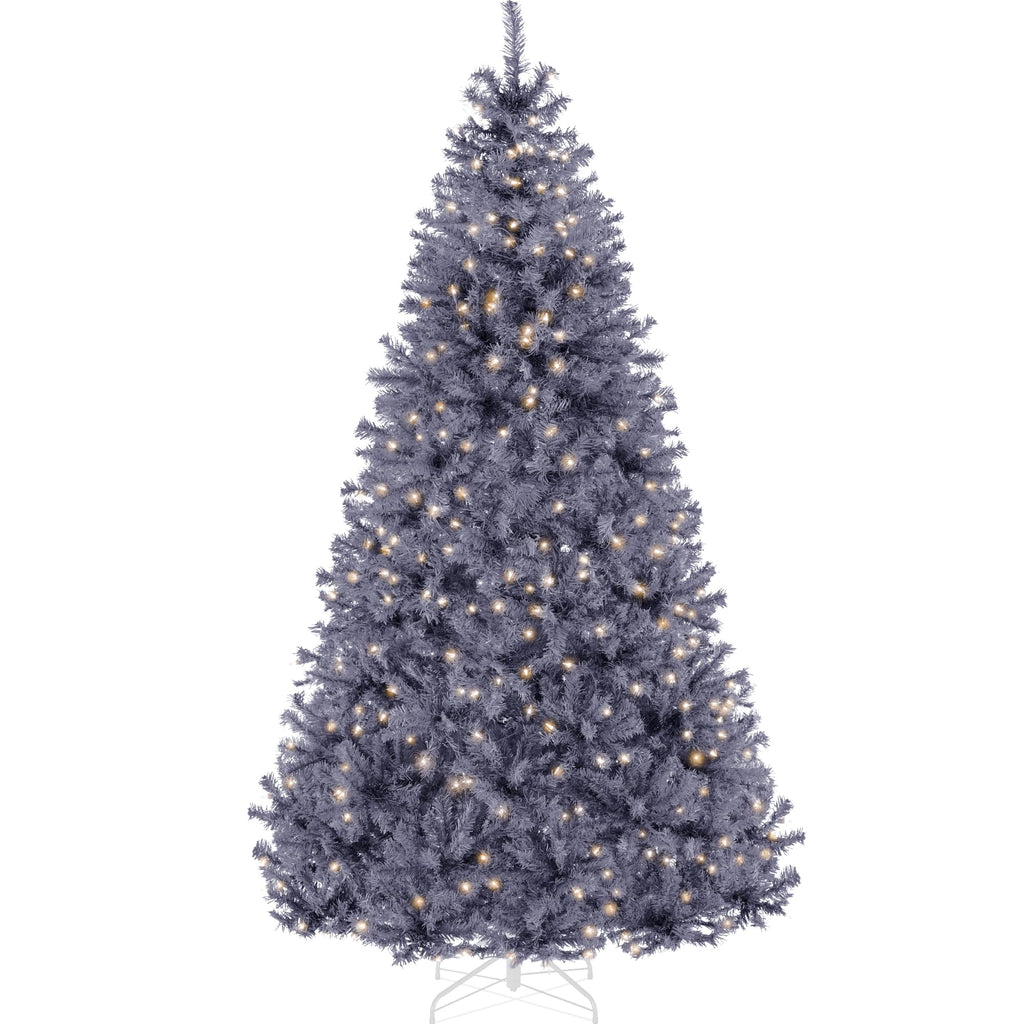 Best Choice Products White Christmas Tree 6ft Pre-Lit Artificial Pine Tree Premium Holiday Decoration w/Warm White Lights, Stand, Easy Assembly