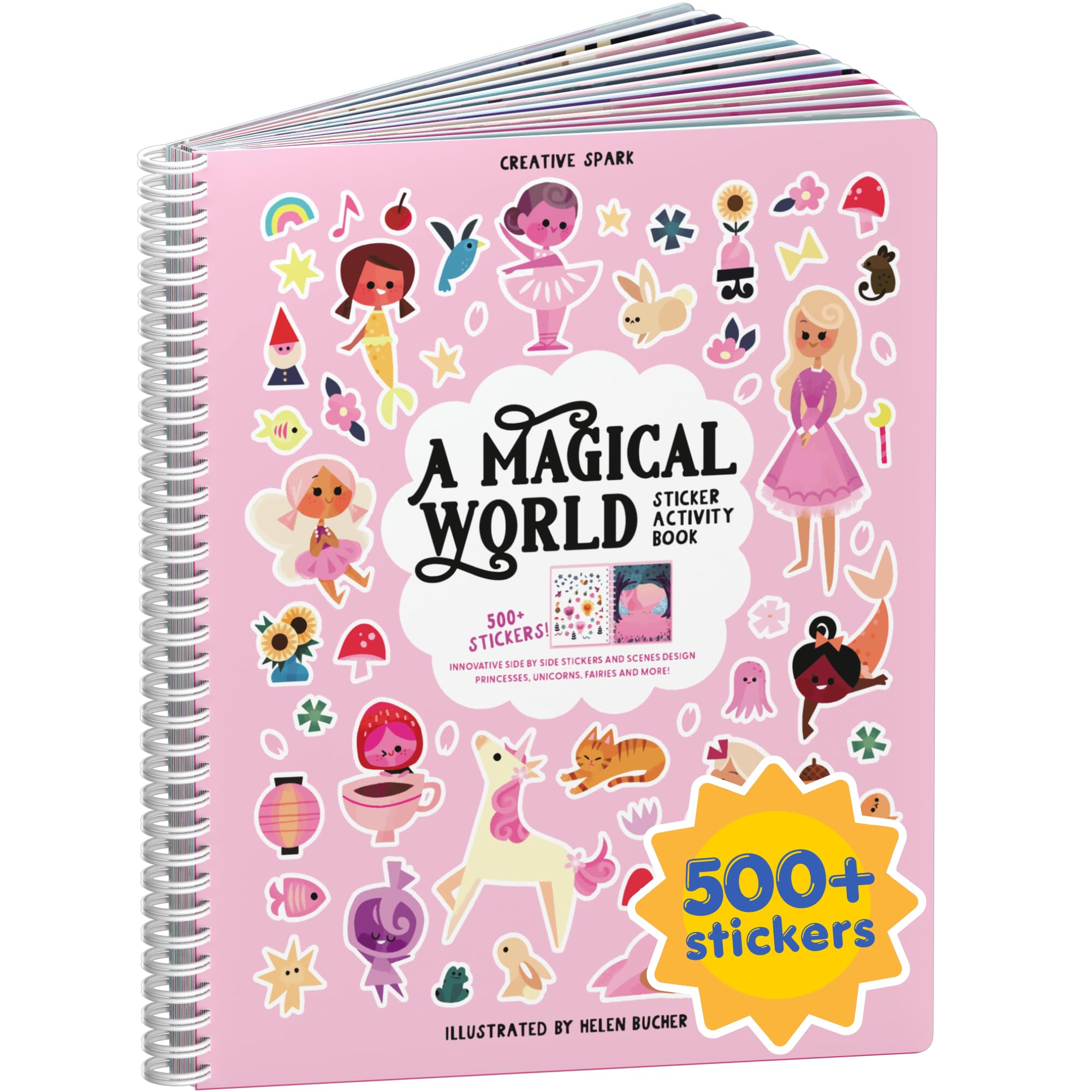 Halloween 500+ Kids Sticker Book by Cupkin Fun Toddler Holiday Activity Coloring and Sticker Book, Road Trip Essentials, 12 Coloring Pages 12 Side by Side Scenes for Ages 2–8 Years
