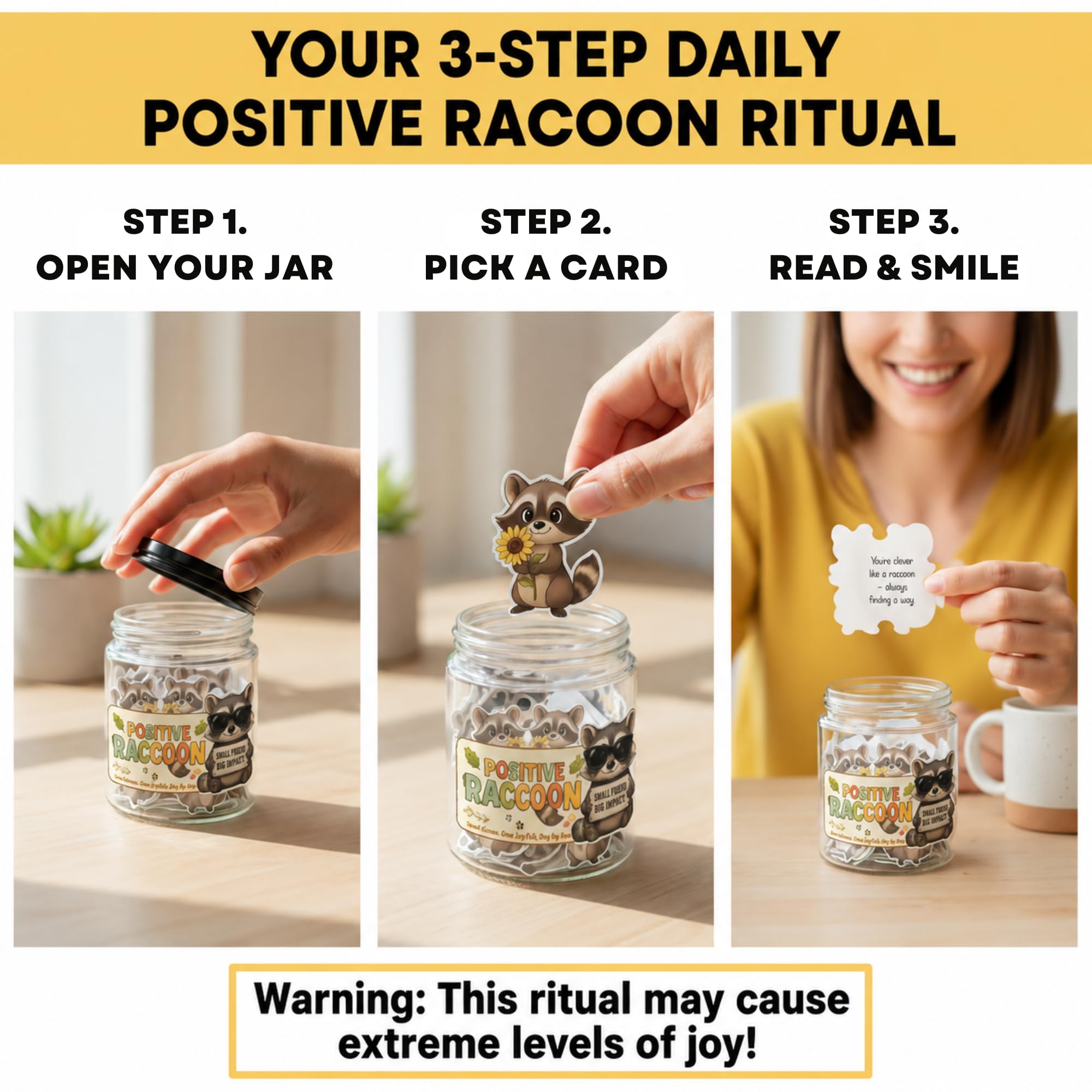 DEARMINE 60 Dad Jokes Cards Jar, Fathers Day Dads Gift for Dad Husband from Daughter - Son - Wife, Funny Birthday Gift for Dads - Stepdad, Best Grandpa Gifts, Unique Cool Gag Gifts for Men