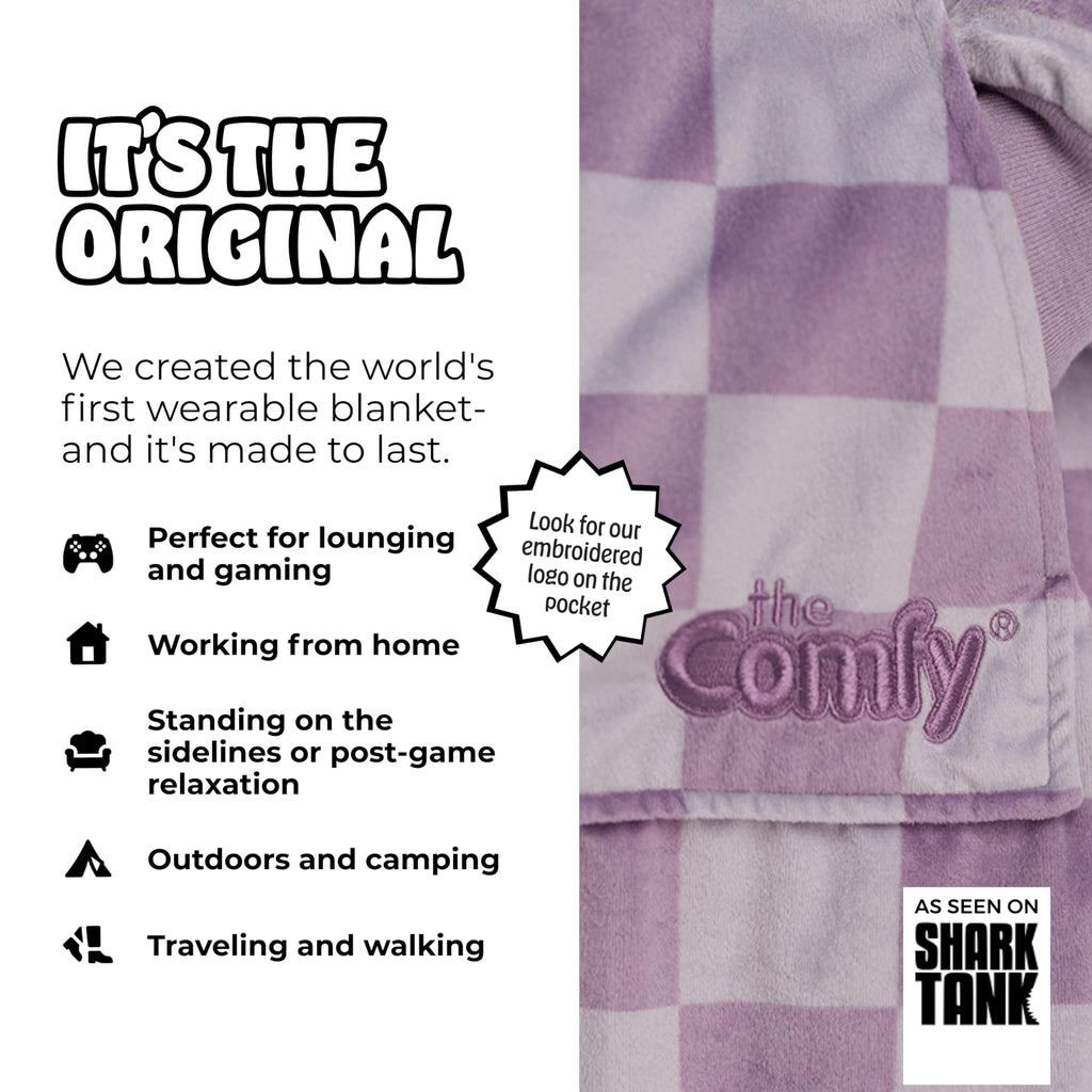 THE COMFY Original | From Shark Tank | Patented | Oversized Sherpa Wearable Blanket Hoodie| Gift for Women & Men | One Size