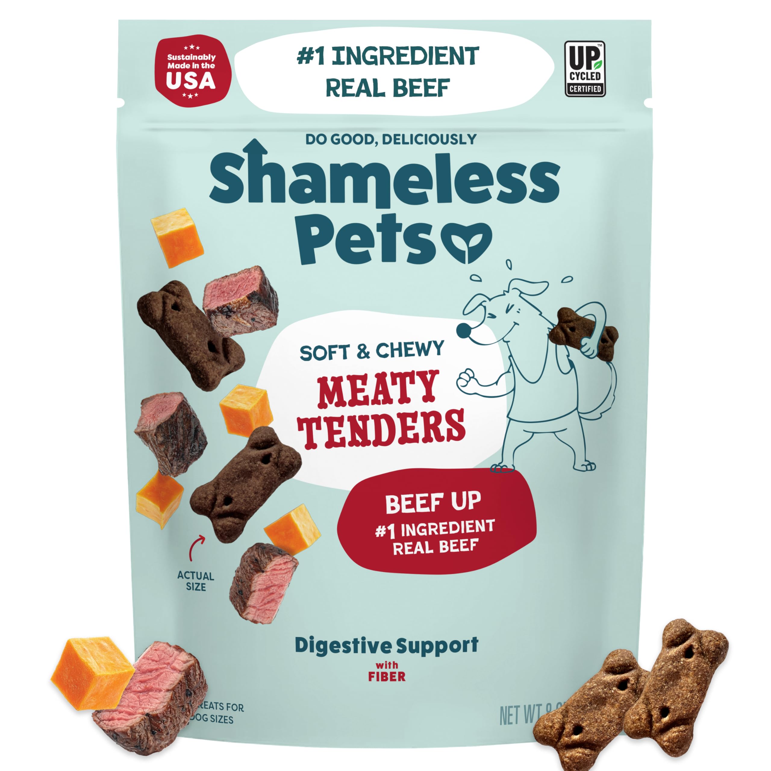 Shameless Pets Soft Dog Treats – Bacon Me Crazy Meaty Tenders, Soft & Chewy Treats for Dogs, Real Bacon 1st Ingredient, Grain Free, Healthy Treats for Small, Medium & Large Dogs, 8oz