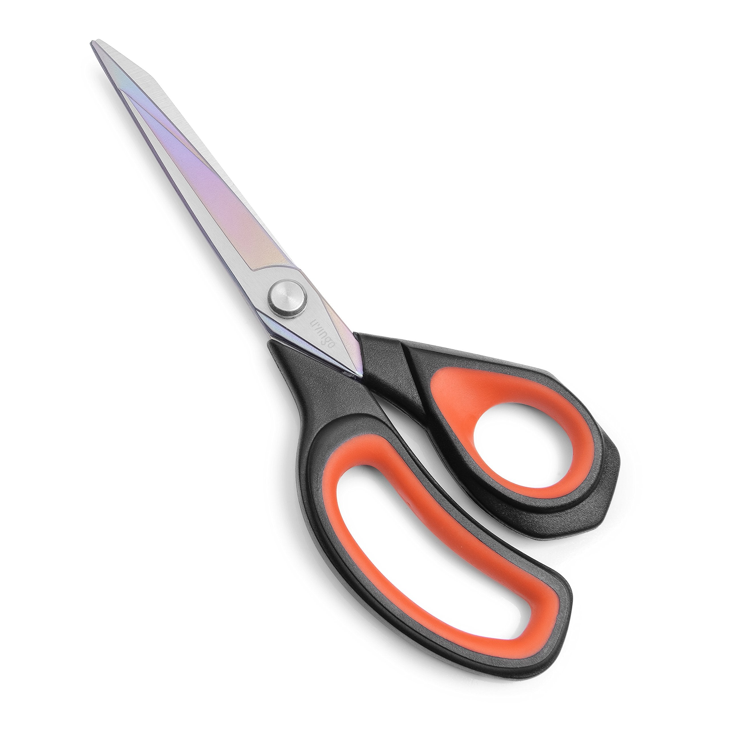 LIVINGO Premium Tailor Scissors Heavy Duty Multi-Purpose Titanium Coating Forged Stainless Steel Sewing Fabric Leather Dressmaking Comfort Grip Shears Professional Crafting (9.5 INCH)