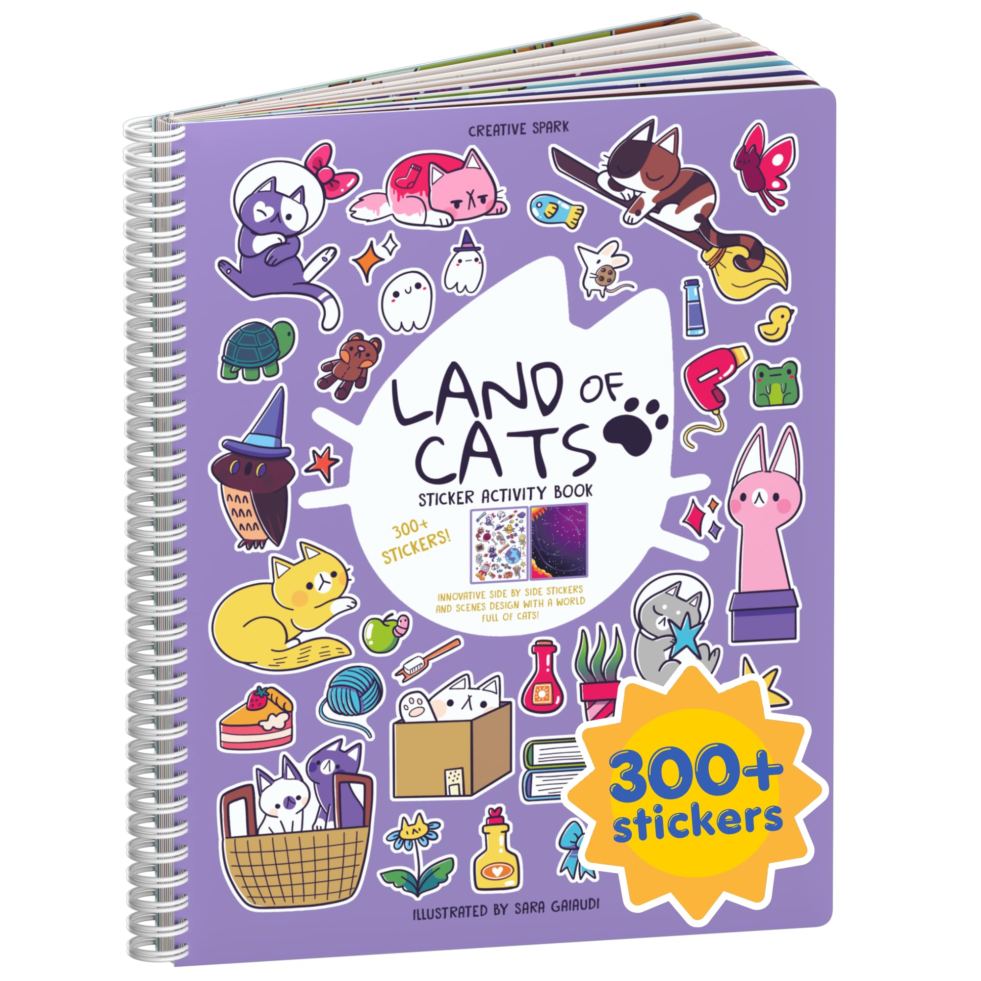 Halloween 500+ Kids Sticker Book by Cupkin Fun Toddler Holiday Activity Coloring and Sticker Book, Road Trip Essentials, 12 Coloring Pages 12 Side by Side Scenes for Ages 2–8 Years