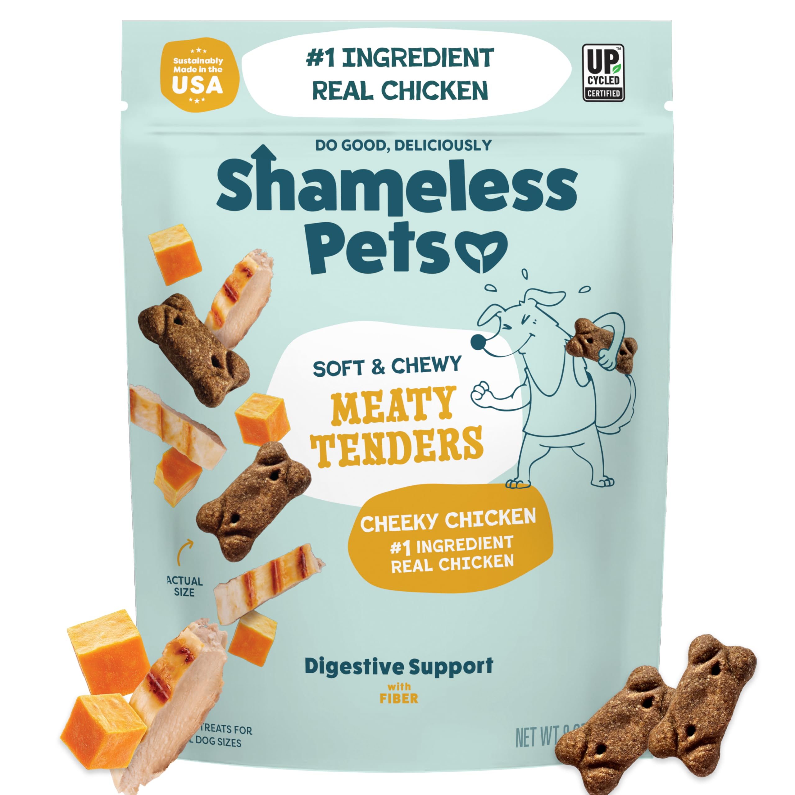 Shameless Pets Soft Dog Treats – Bacon Me Crazy Meaty Tenders, Soft & Chewy Treats for Dogs, Real Bacon 1st Ingredient, Grain Free, Healthy Treats for Small, Medium & Large Dogs, 8oz