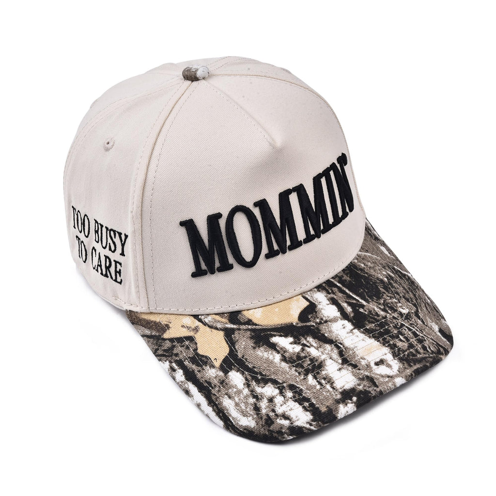 Womens Trucker Hat - With Mommin Embroidery Ponytail Fit - Mom Gifts for Birthday Christmas Valentines Day