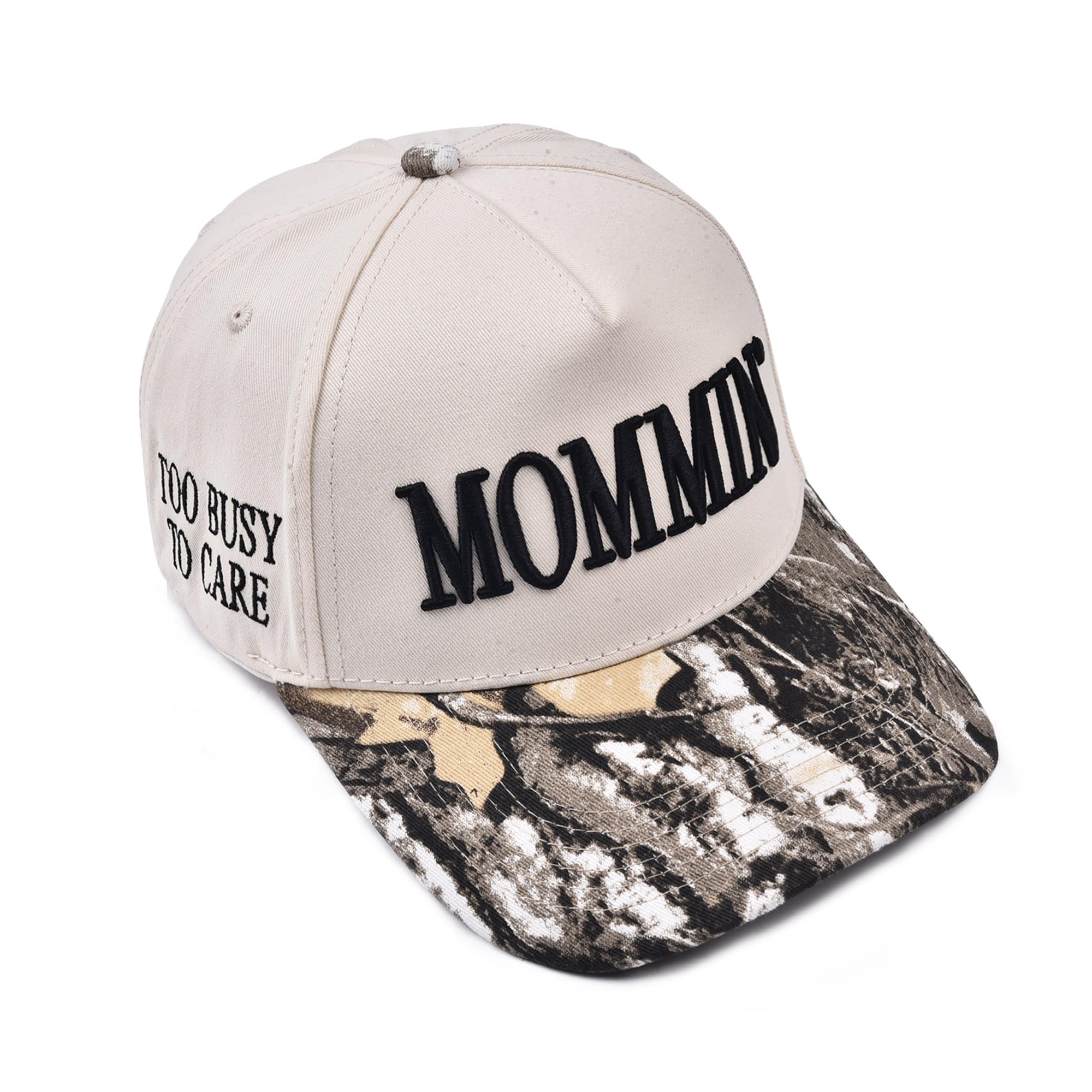 Womens Trucker Hat - With Mommin Embroidery Ponytail Fit - Mom Gifts for Birthday Christmas Valentines Day