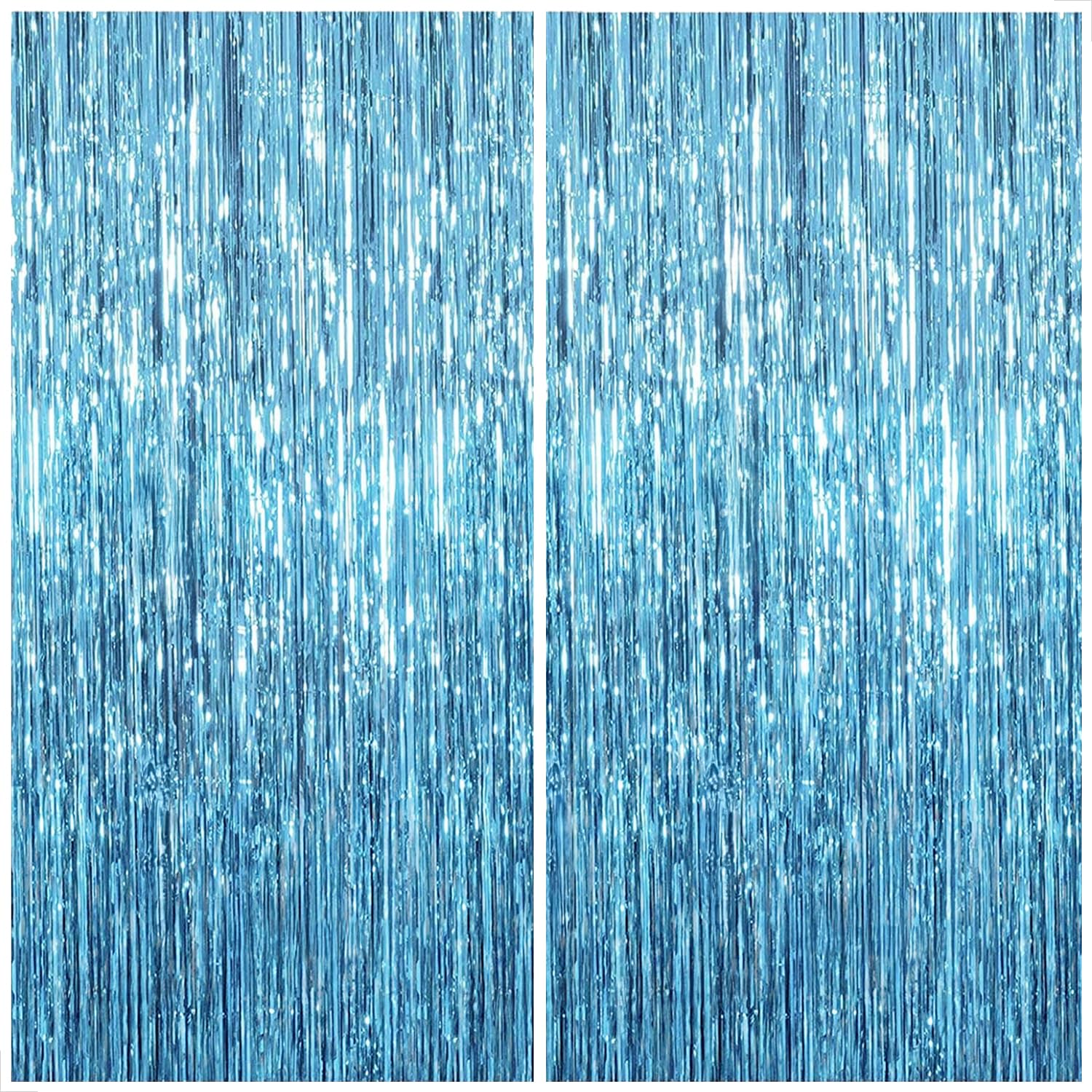 KatchOn, XtraLarge Gold Streamers Backdrop - 3.2x8 Feet, 2 Pcs | Gold Fringe Backdrop Curtain for Ramadan Decorations for Home, Casino, 50th Birthday Decoration | Graduation Decorations 2026