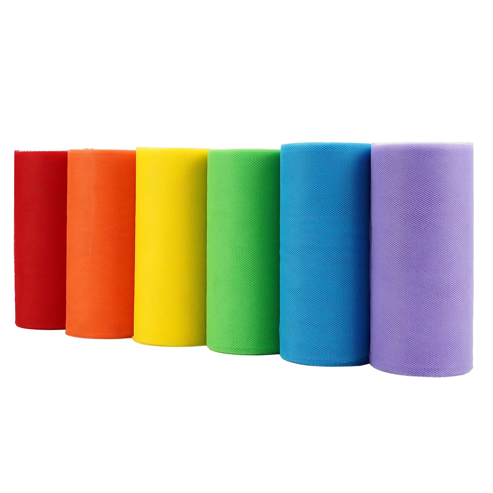 MEEDEE 3/8 Inch Satin Ribbon Set – 10 Rolls Rainbow Double Face Ribbon for Gift Wrapping, 5 Yards Each (Total 50 Yards), Decorative Ribbon for Presents & Party Favors