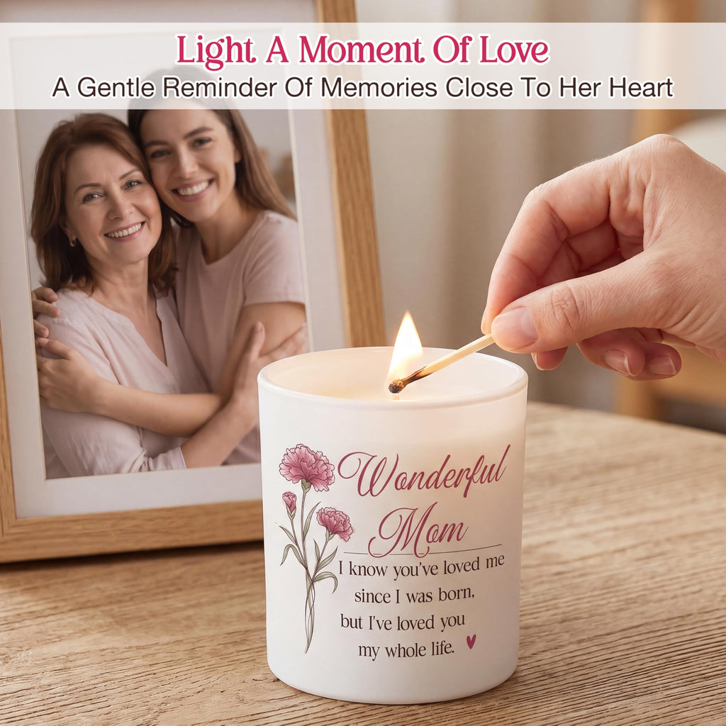 TEEZWONDER Mothers Day Gifts for Mom from Daughter Son - Favorite Child Vanilla Lavender Candle 10 oz - Dad Mom Birthday Gifts, Funny Gift for Grandma Grandpa, Scented Candles for Men Women