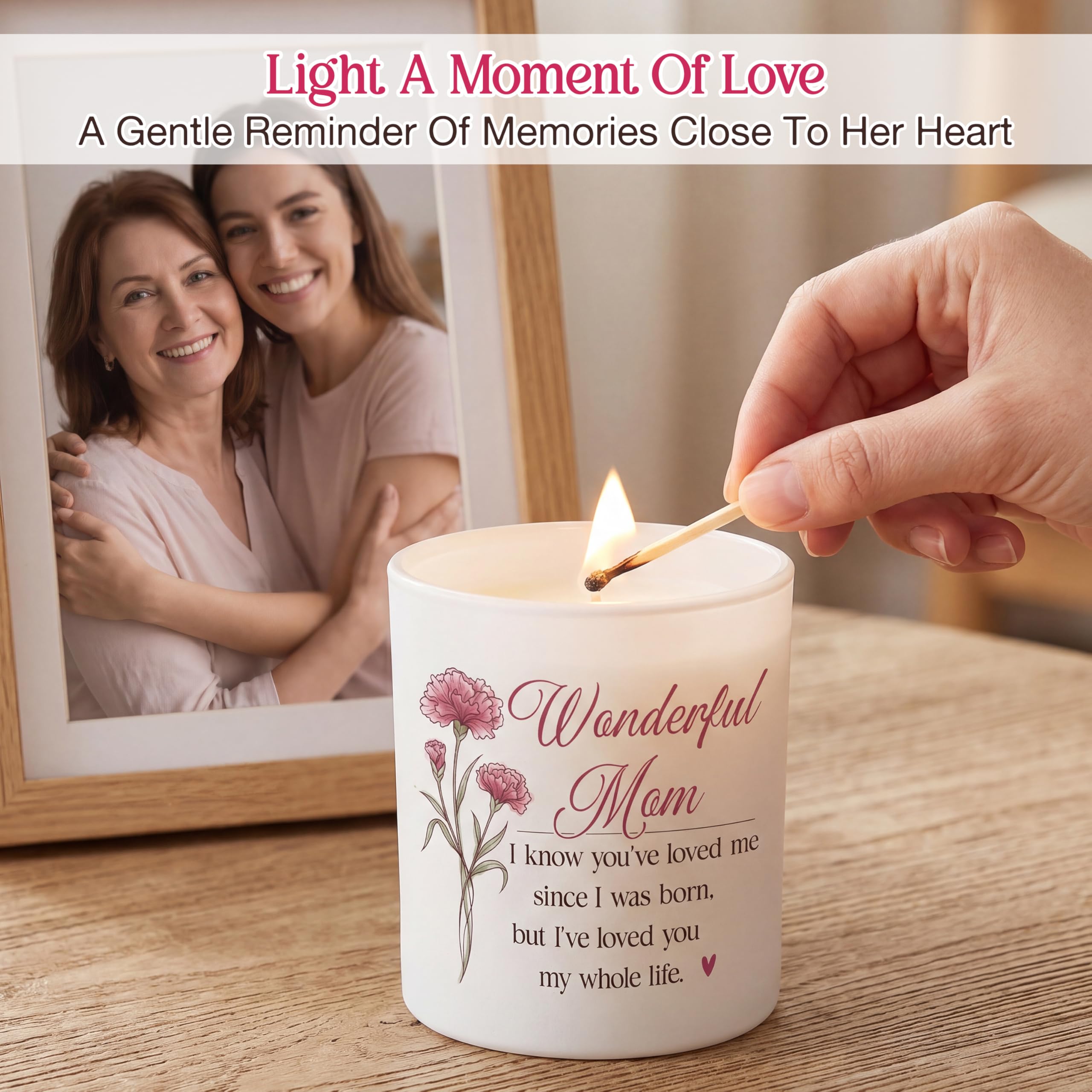 TEEZWONDER Mothers Day Gifts for Mom from Daughter Son - Favorite Child Vanilla Lavender Candle 10 oz - Dad Mom Birthday Gifts, Funny Gift for Grandma Grandpa, Scented Candles for Men Women