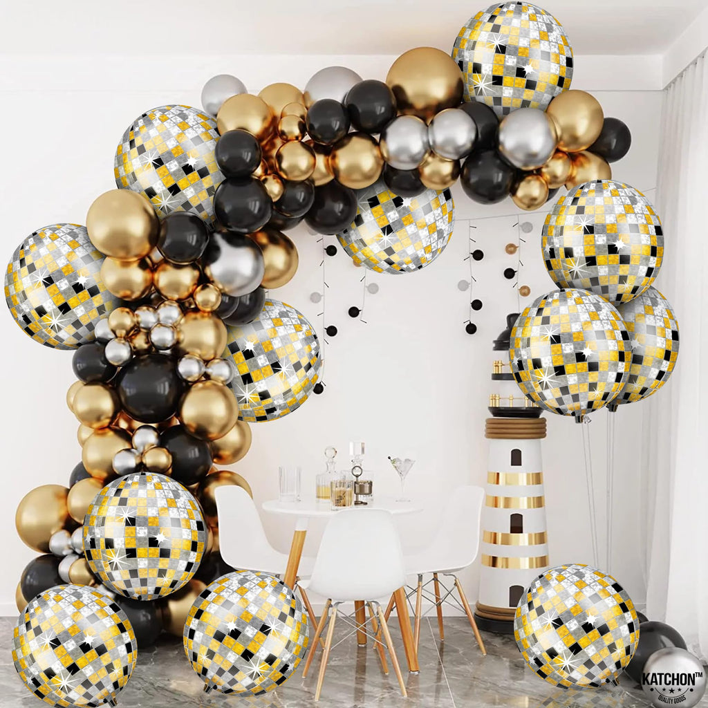 KatchOn, Large Gold Foil Balloons - 22 Inch, Pack of 12 | Gold Balloons for Graduation Decorations 2026 | Mylar Balloons for Anniversary, Wedding, Golden Birthday Party Decorations