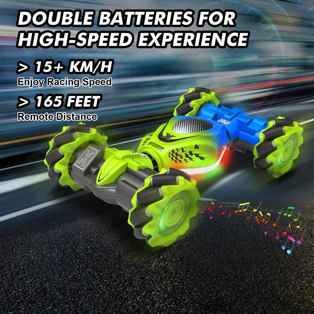 Fosgoit Gesture Sensing RC Stunt Car - Toys for 6-12 Years Old Boys Girls, 4WD Remote Control Car, Hand Controlled Car with Lights Music, Cool Birthday Gifts for Kids Age 6 7 8 9 10 11 12 Years Old