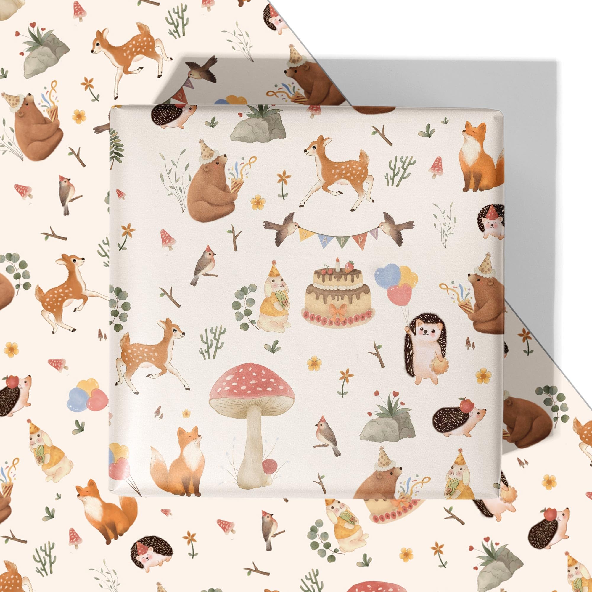 RiukRaiu Dinosaur Wrapping Paper for Boys Girls Kids - Funny T-Rex Gift Wrap for Birthday, Party, Baby Shower - 8 Sheets Folded Flat, 20x29 Inches, Easy To Store