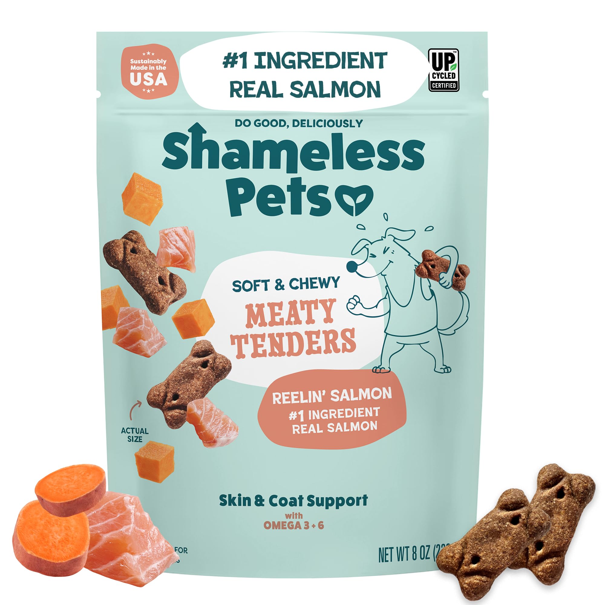 Shameless Pets Soft Dog Treats – Bacon Me Crazy Meaty Tenders, Soft & Chewy Treats for Dogs, Real Bacon 1st Ingredient, Grain Free, Healthy Treats for Small, Medium & Large Dogs, 8oz