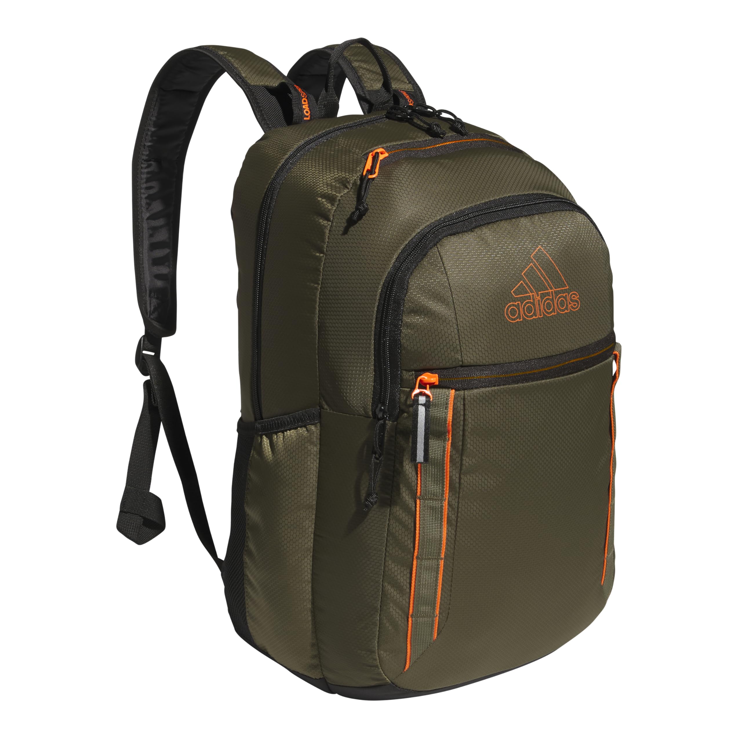 adidas Excel 7 School Backpack for Laptop, Gym and Travel, 34L, Twill White/Black/7.5, OSFA