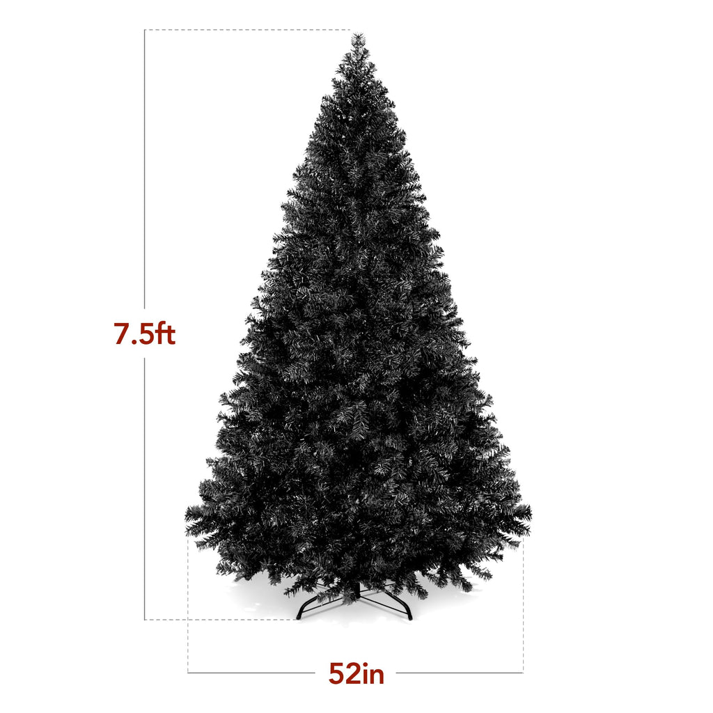 Best Choice Products Artificial Christmas Tree, 6ft Premium Unlit Hinged Design, Dense Branches Realistic Holiday Décor w/Easy Assembly, Base
