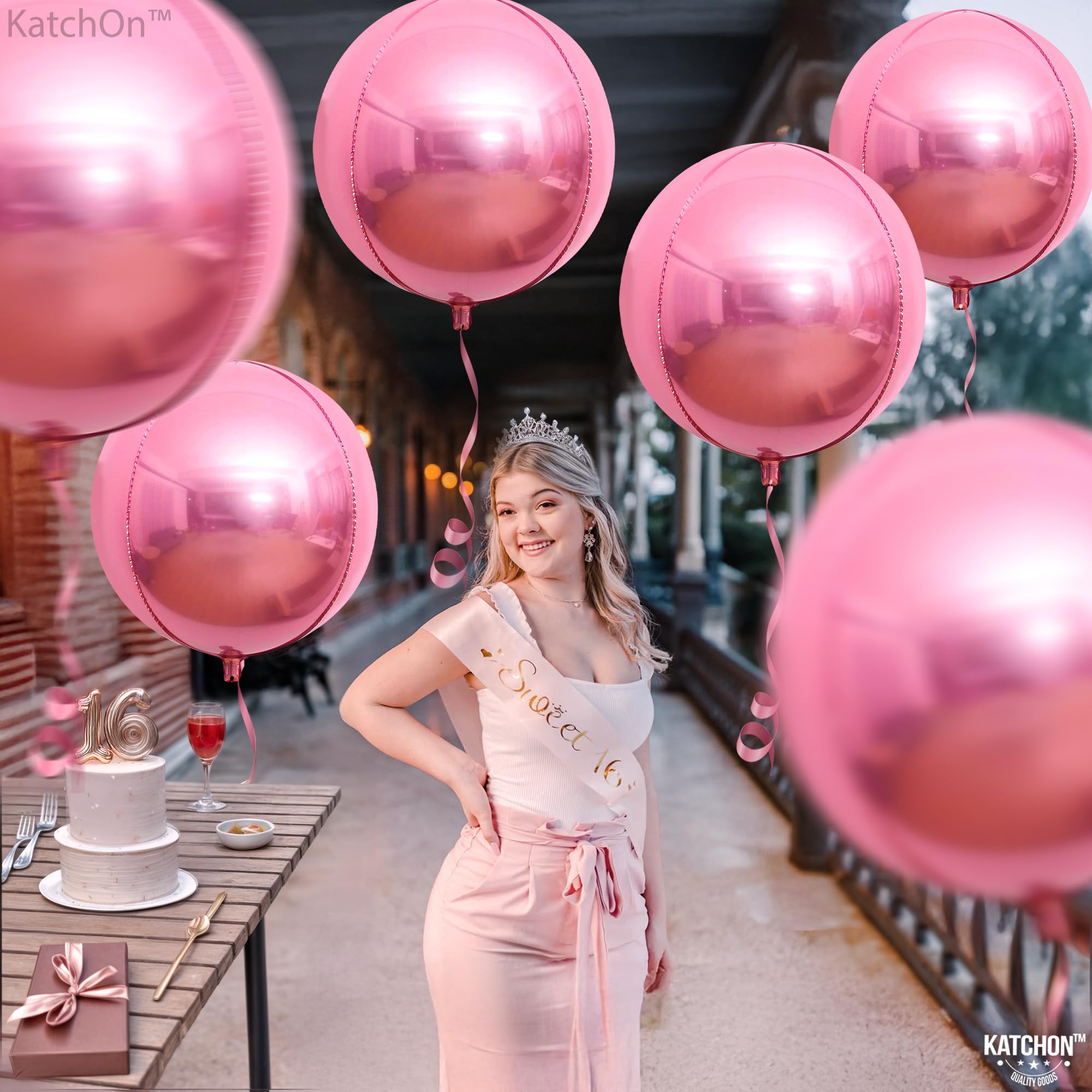 KatchOn, Large Gold Foil Balloons - 22 Inch, Pack of 12 | Gold Balloons for Graduation Decorations 2026 | Mylar Balloons for Anniversary, Wedding, Golden Birthday Party Decorations