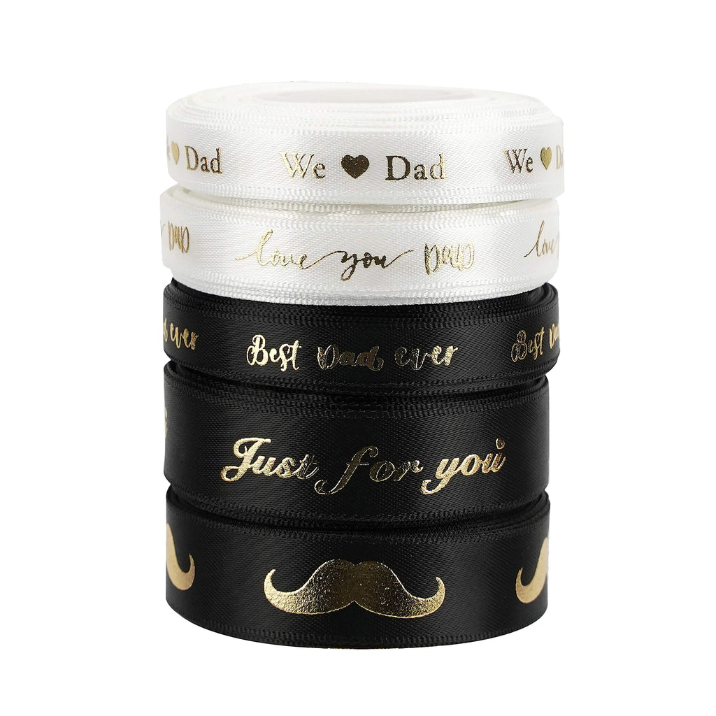 MEEDEE 3/8 Inch Satin Ribbon Set – 10 Rolls Rainbow Double Face Ribbon for Gift Wrapping, 5 Yards Each (Total 50 Yards), Decorative Ribbon for Presents & Party Favors