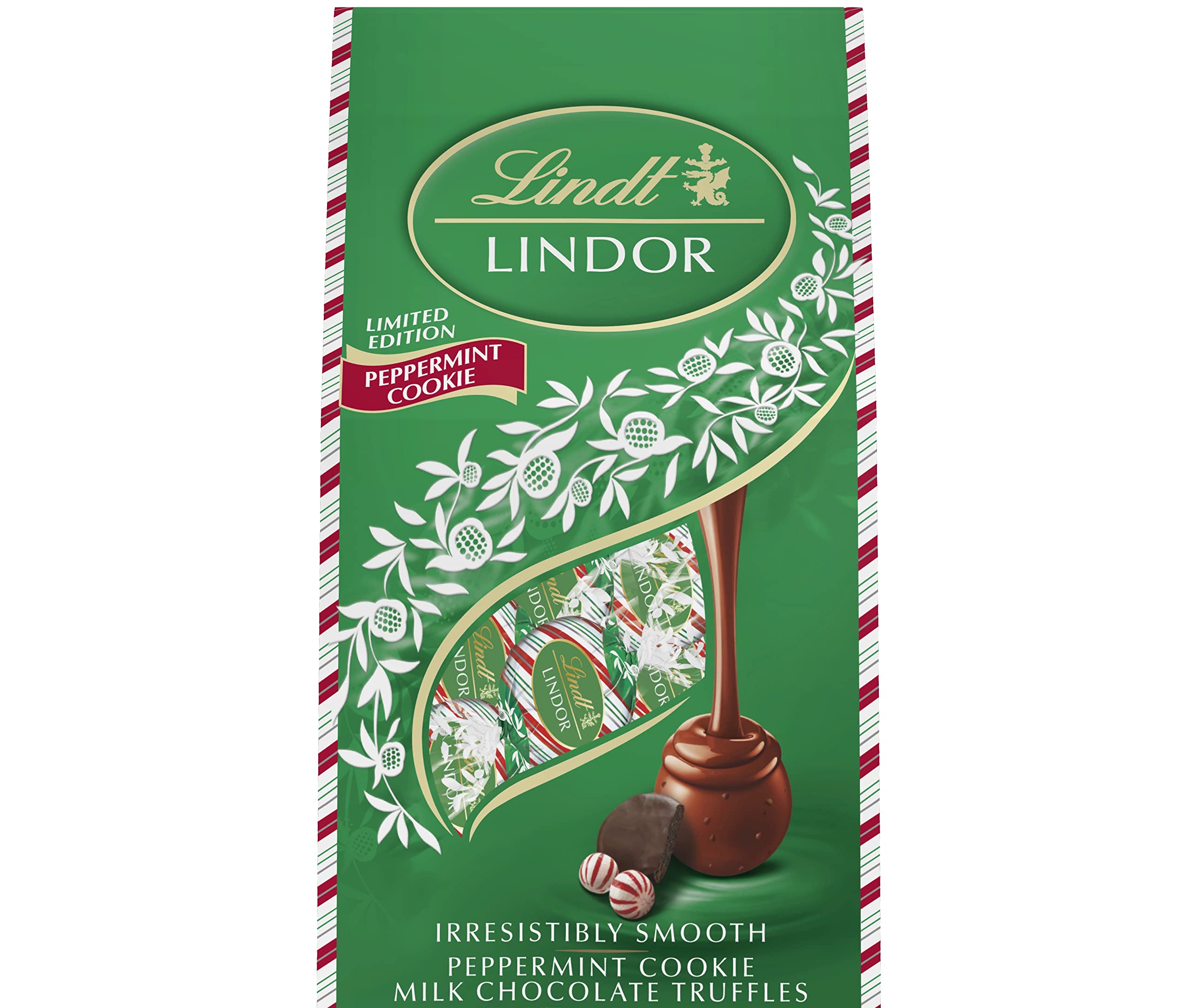 Lindt LINDOR Holiday Snickerdoodle White Chocolate Candy Truffles with Smooth, Melting Truffle Center, 8.5 oz. Bag