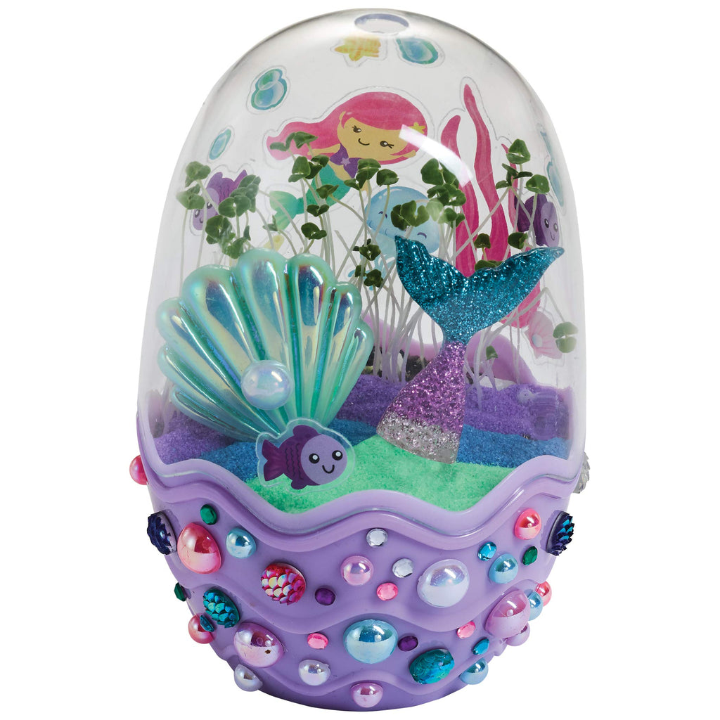 Creativity for Kids Mini Garden: Mermaid Terrarium Kit - Mermaid Gifts for Girls, Crafts and Toys, Stocking Stuffers for Kids (Ages 6+)