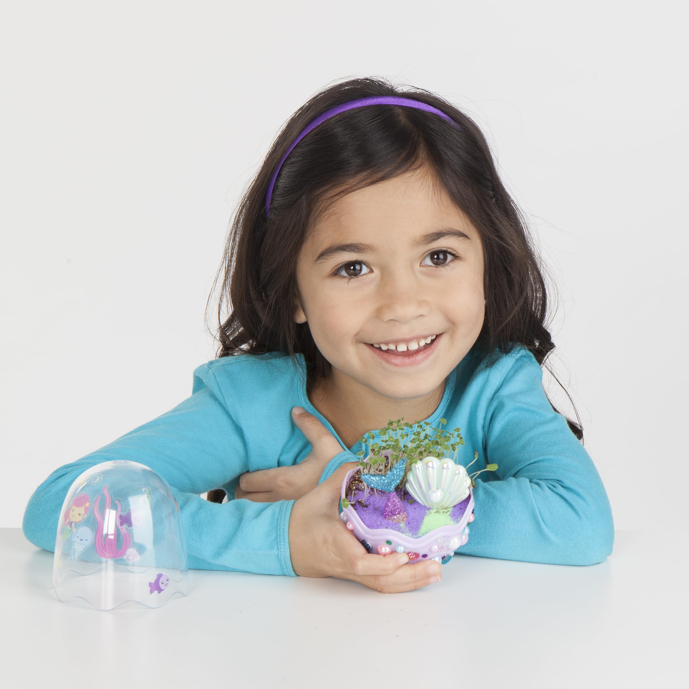 Creativity for Kids Mini Garden: Mermaid Terrarium Kit - Mermaid Gifts for Girls, Crafts and Toys, Stocking Stuffers for Kids (Ages 6+)