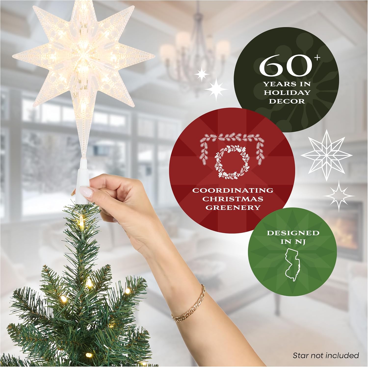 National Tree Company 7 ft Unlit Kingswood Fir Slim Artificial Christmas Tree, 892 Tips, Includes Stand, Green