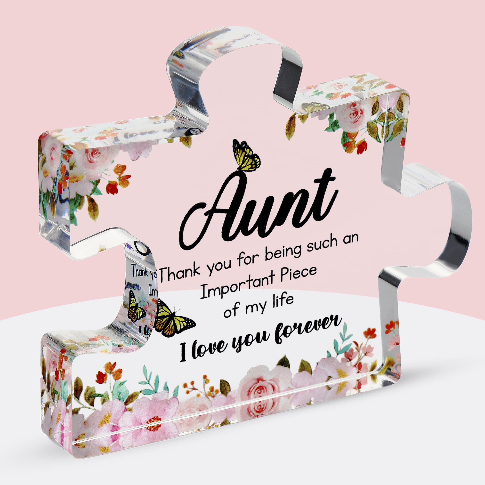 Engraved Acrylic Block Puzzle - Sentimental Gift for Her - Valentine's Day & Fiance Birthday Gift
