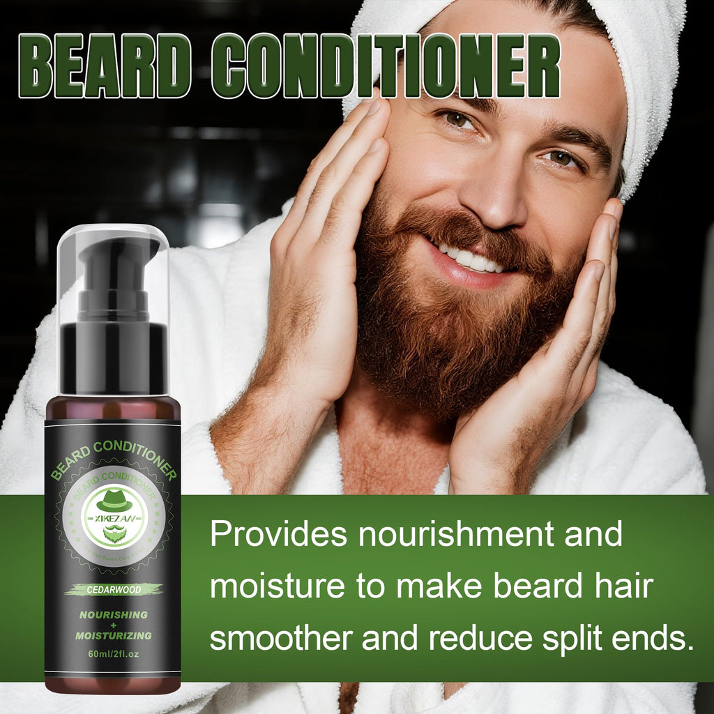 XIKEZAN Fathers Day Gifts for Dad Husband,Beard Kit for Men Grooming & Care w/Beard Conditioner, Wash,Oil,Balm,Birthday Valentines Easter Gifts for Mens Him Boyfriend Christmas Stocking Stuffers